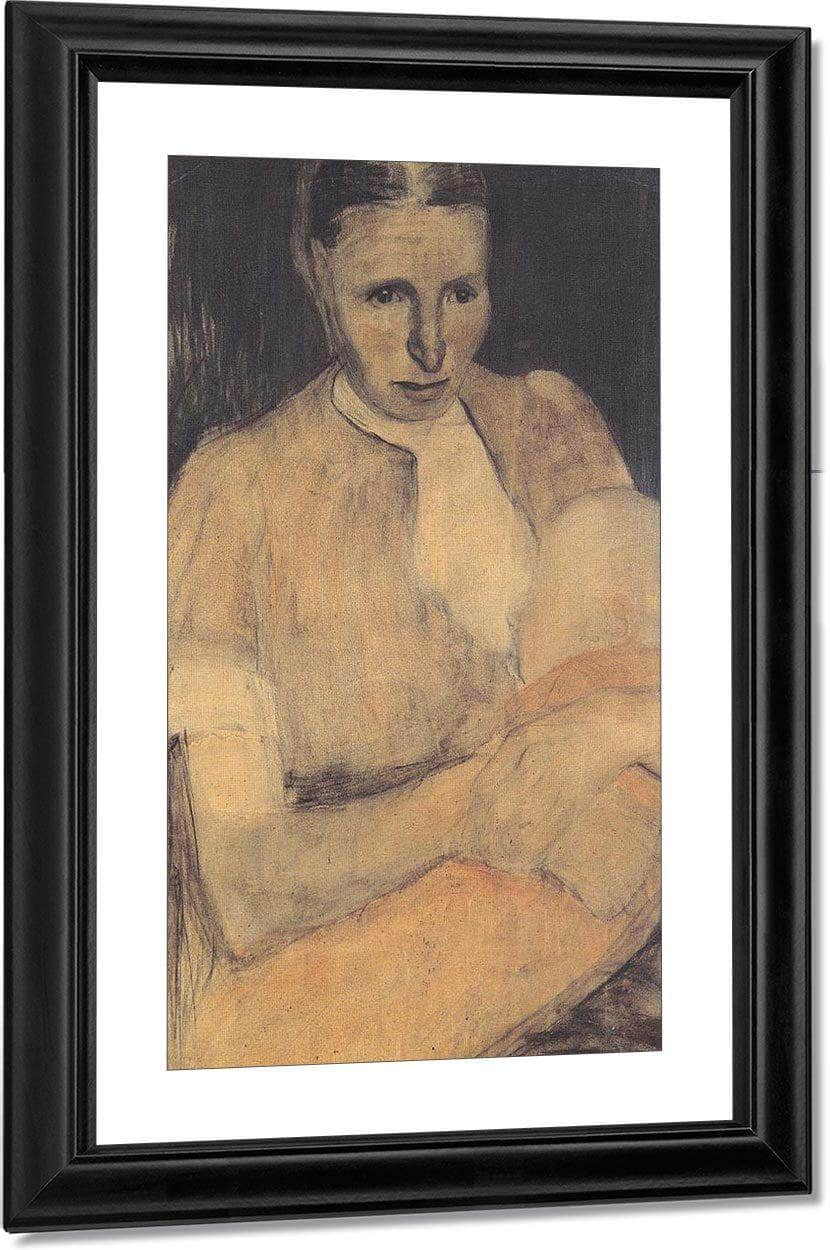 Peasant Woman With Child By Paula Modersohn Becker - Image 5