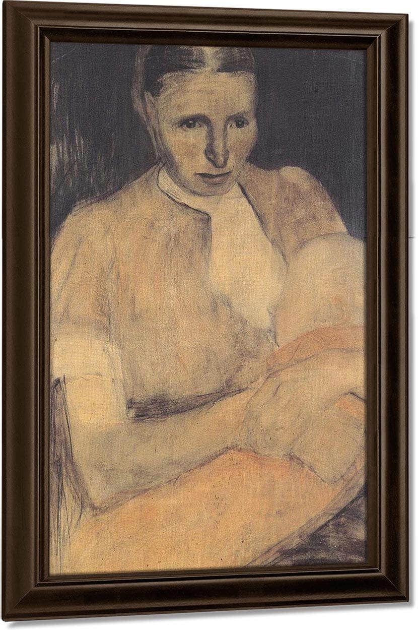 Peasant Woman With Child By Paula Modersohn Becker - Image 7