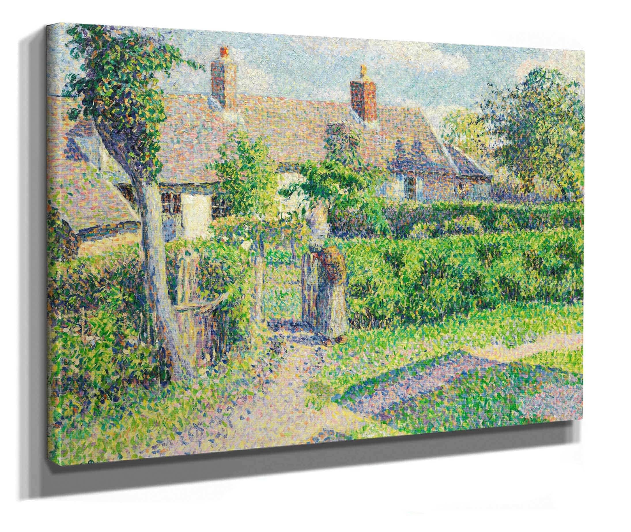 Peasants Houses Eragny by Camille Pissarro - Image 2