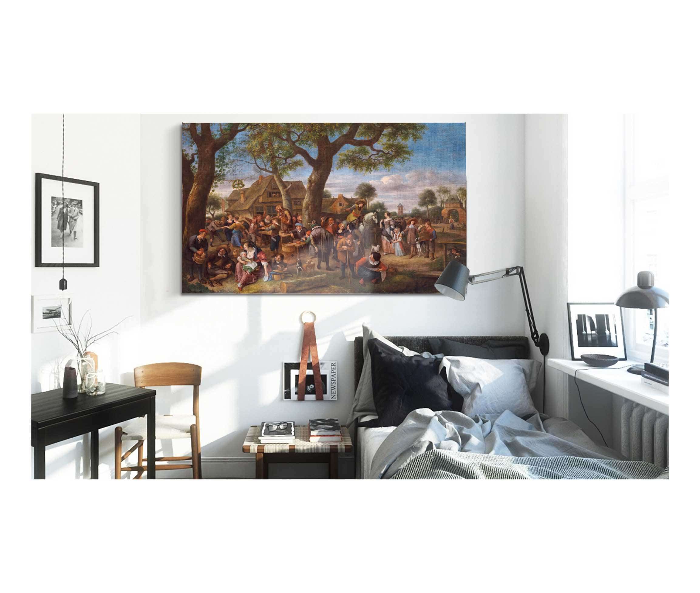 Peasants Merrymaking Outside An Inn by Jan Steen - Image 3