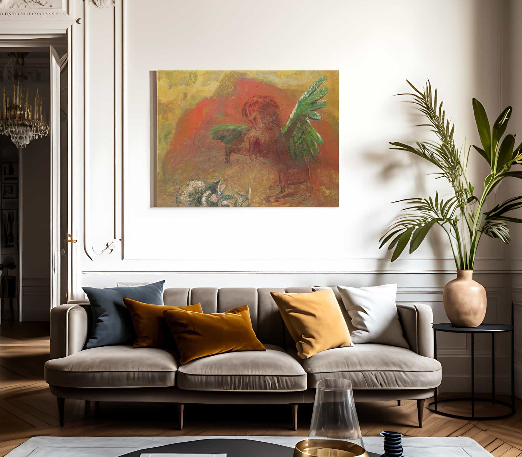 Pegasus Triumphant By Odilon Redon - Image 3