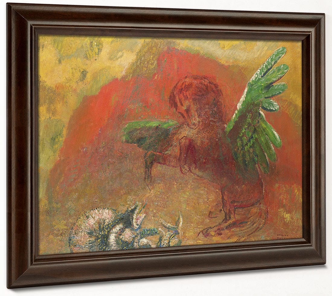 Pegasus Triumphant By Odilon Redon - Image 6