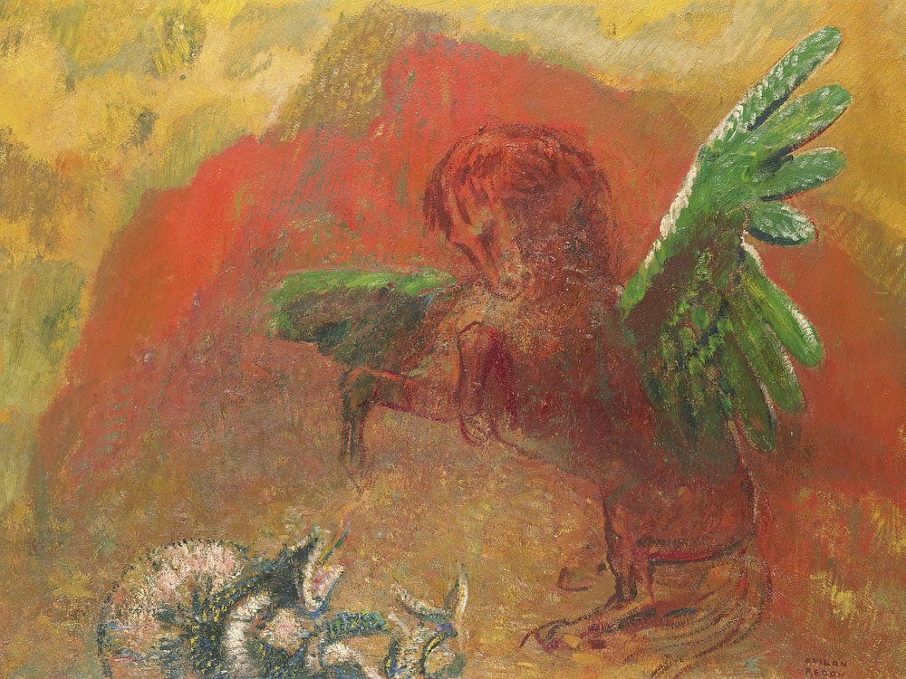 Pegasus Triumphant By Odilon Redon - Image 7