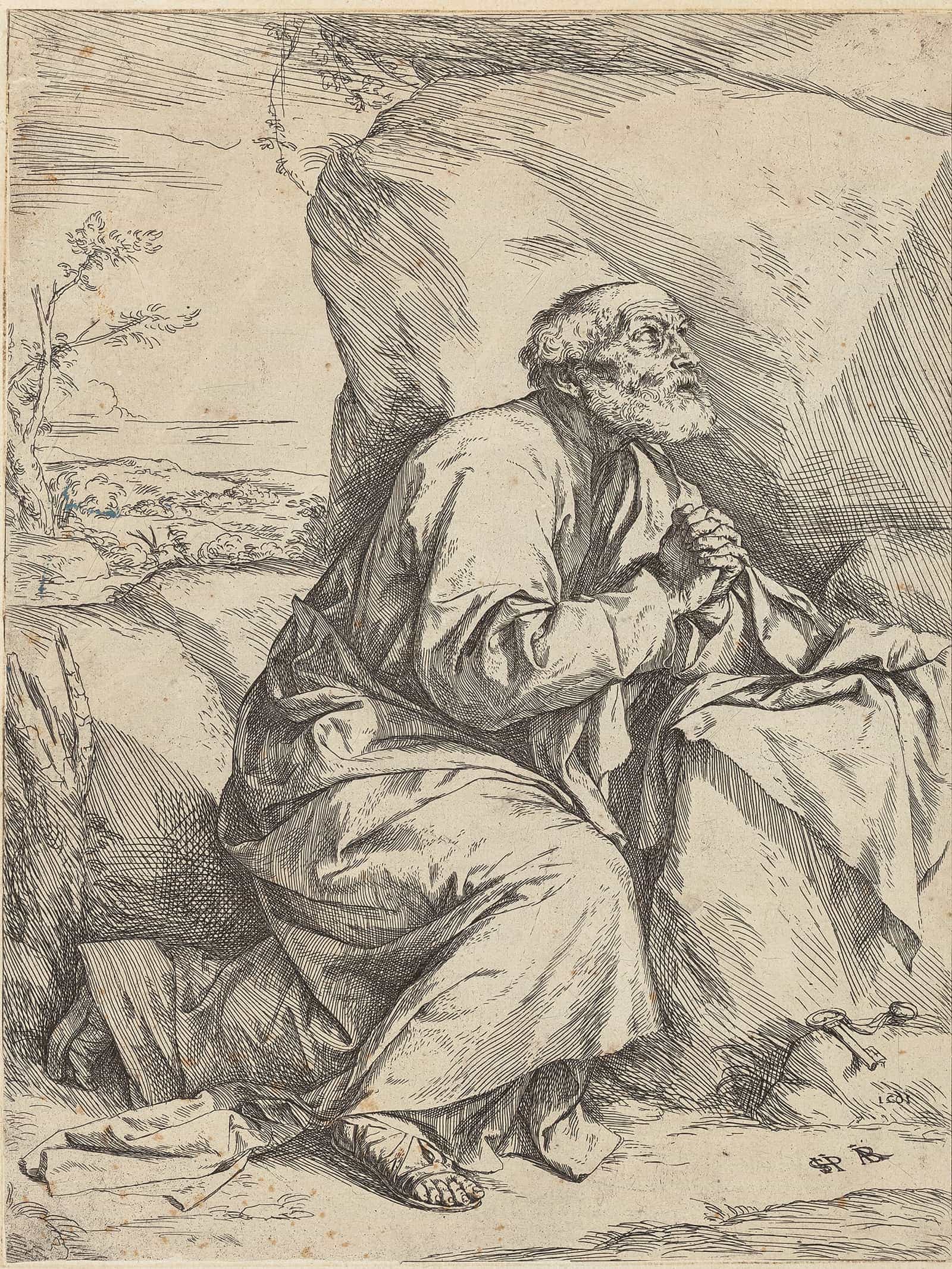 Penitence Of Saint Peter by Jusepe De Ribera