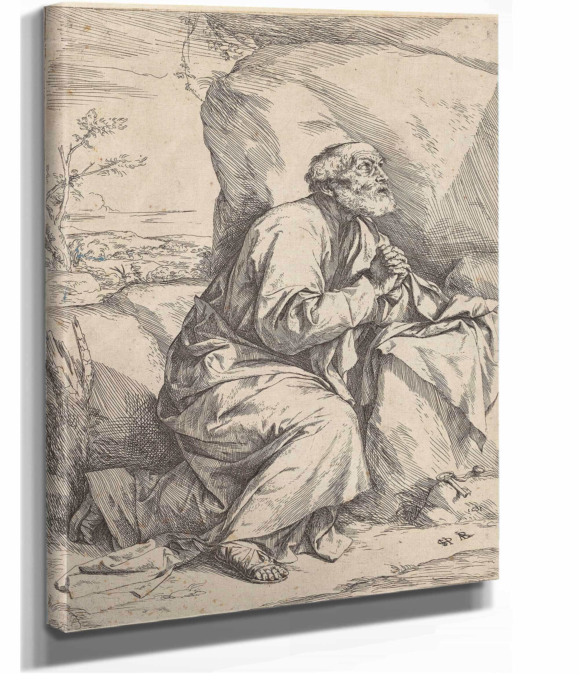 Penitence Of Saint Peter by Jusepe De Ribera - Image 2