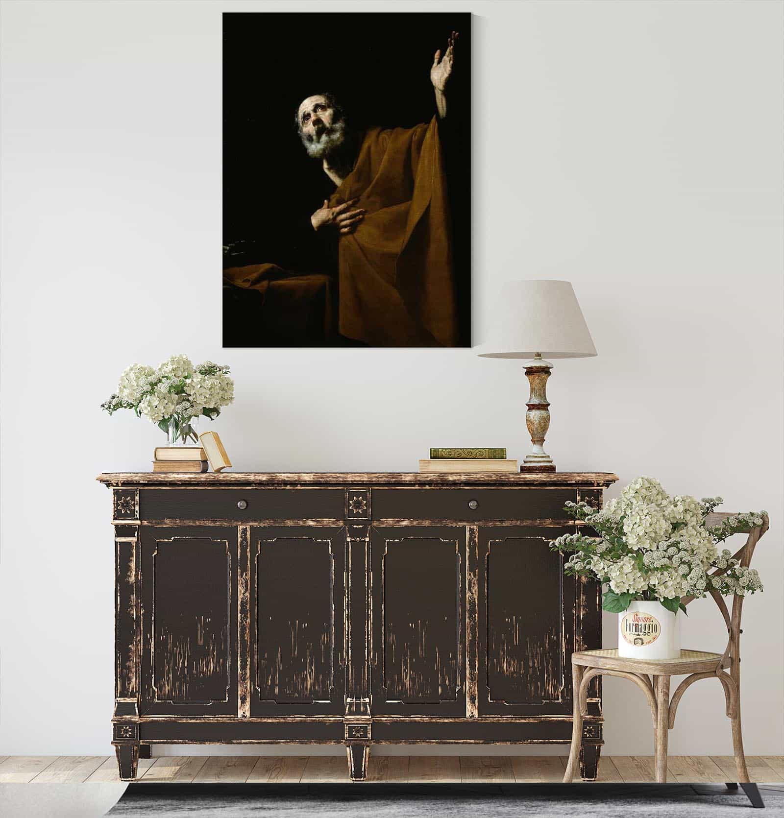 Penitent Saint Peter by Jusepe De Ribera - Image 4