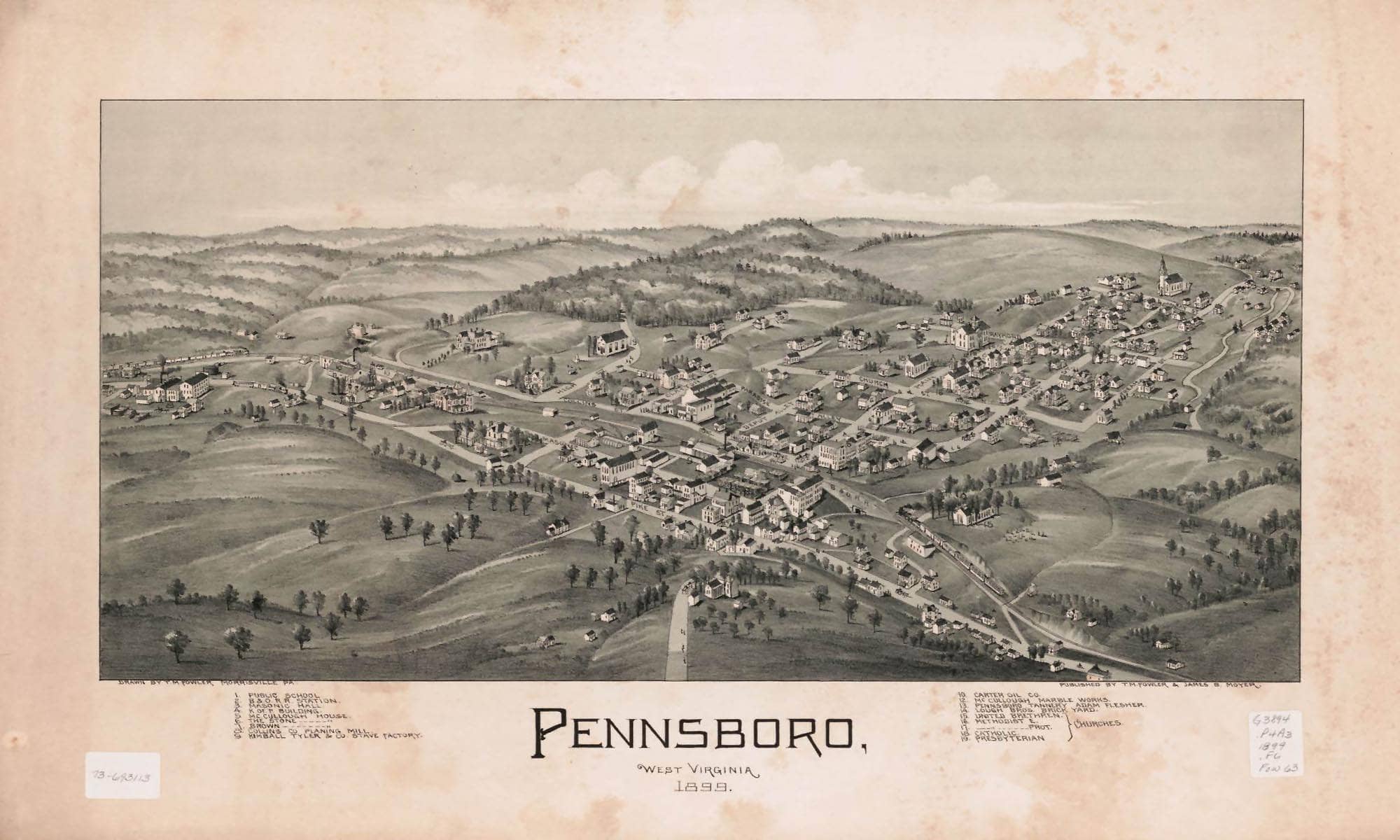 Pennsboro West Virginia 1899 State Of West Virginia - Image 4