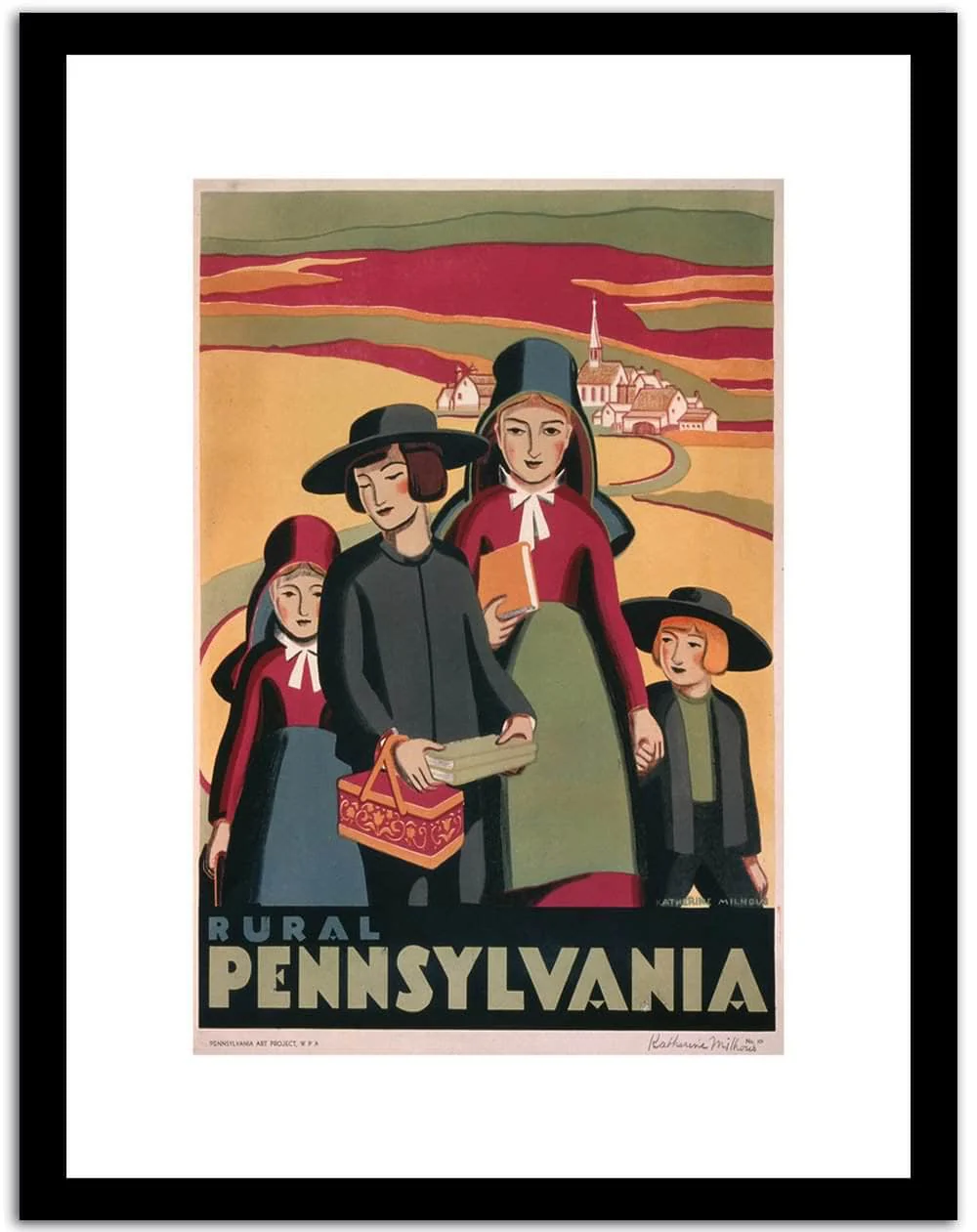 Pennsylvania Vintage Posterd