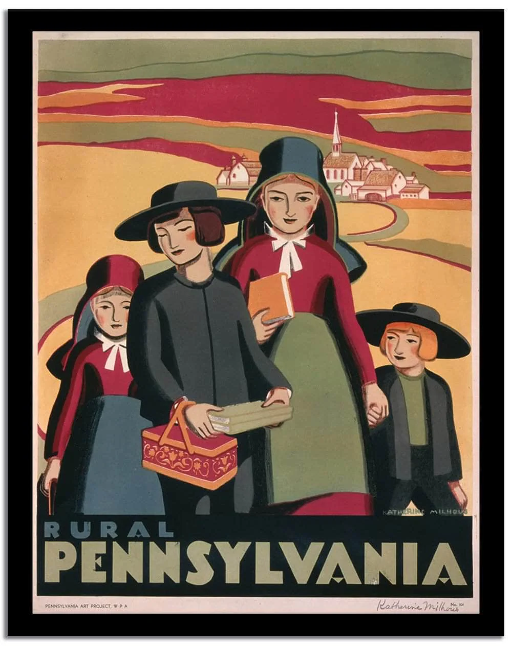Pennsylvania Vintage Posterd - Image 2