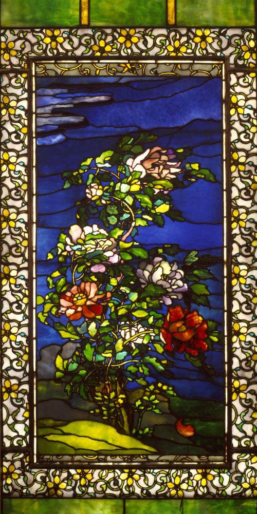 Peonies In The Wind With Kakemono Borders By John La Farge - Image 2