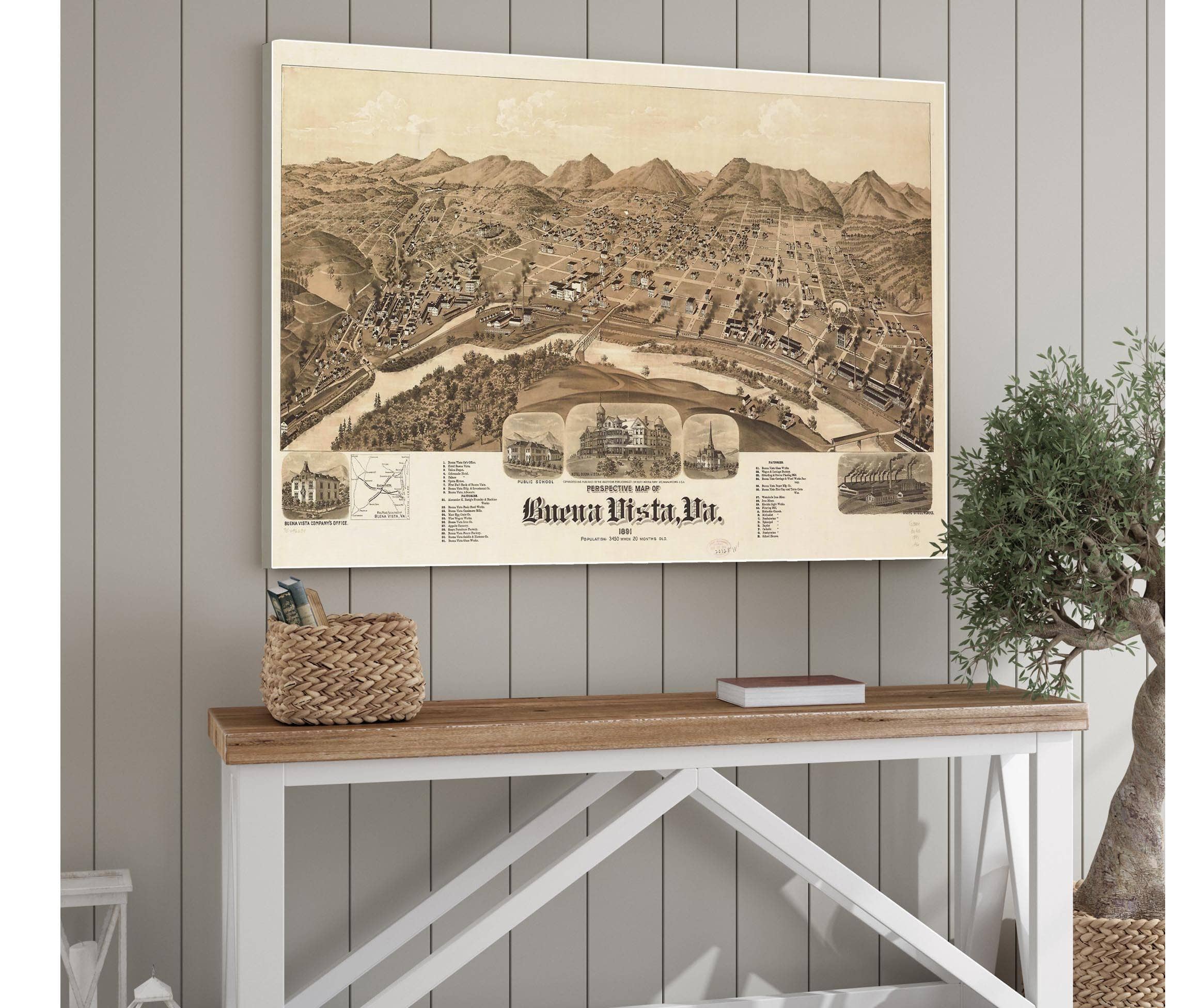 Perspective Map Of Buena Vista Va 1891  State Of Virginia - Image 6