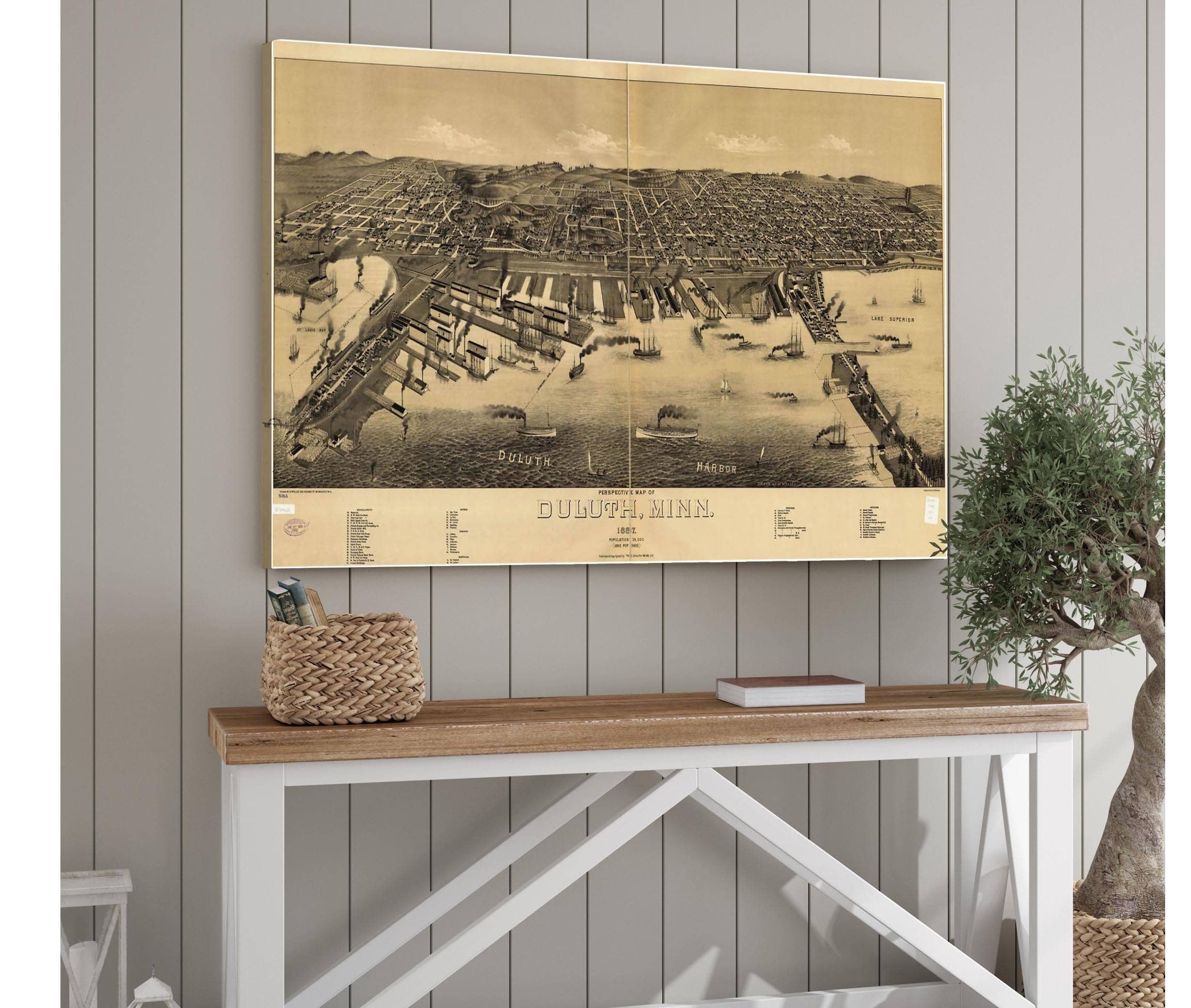 Perspective Map Of Duluth Minn 1887 State Of Minnesota - Image 6