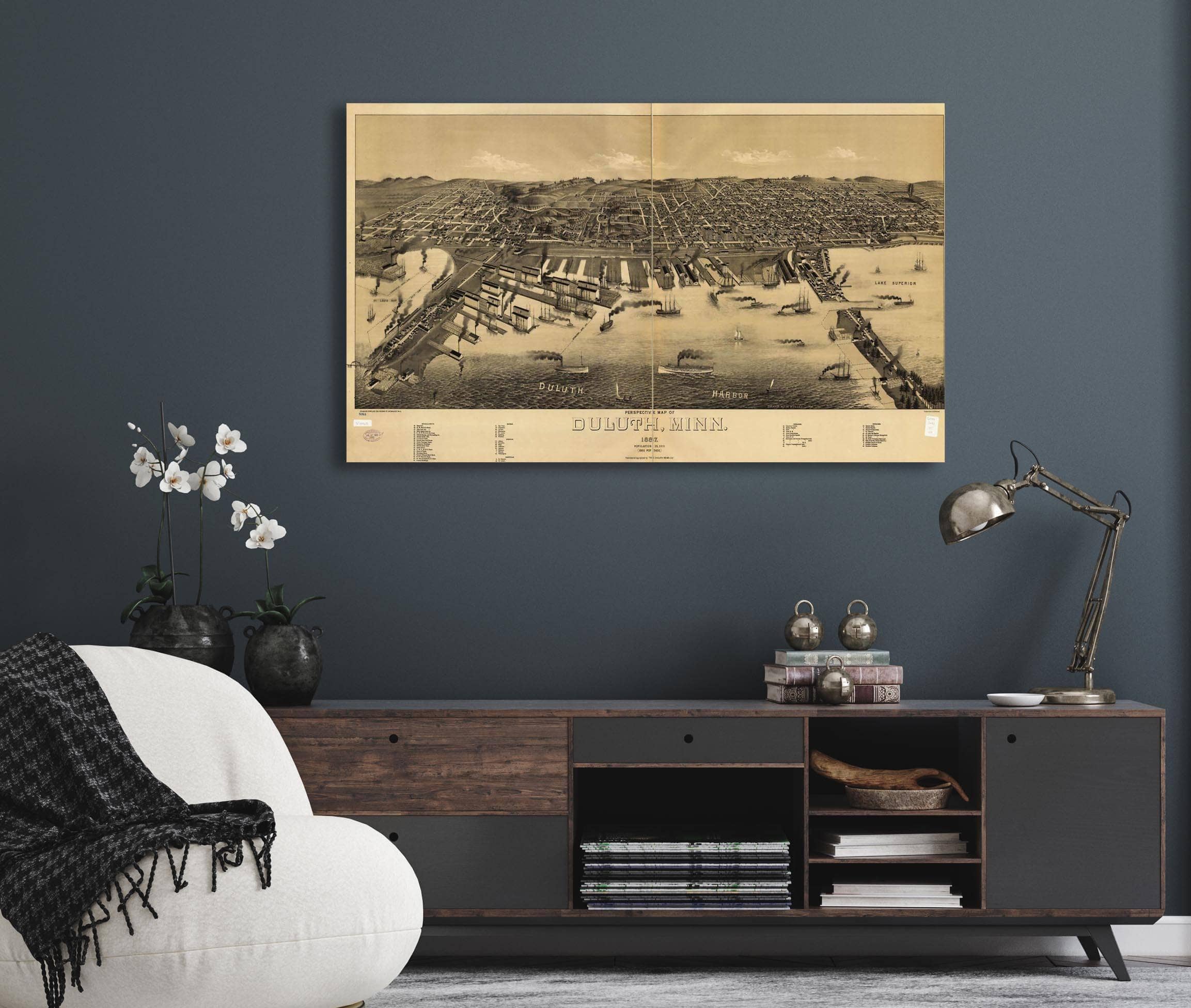 Perspective Map Of Duluth Minn 1887 State Of Minnesota - Image 7