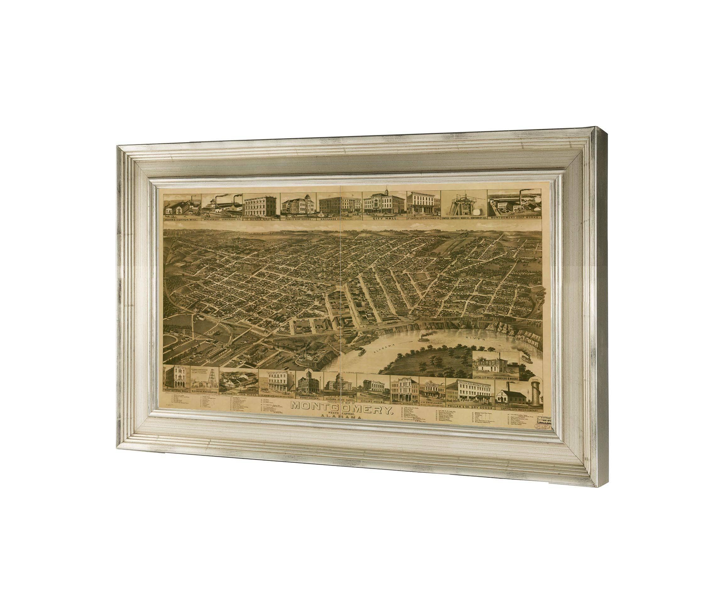 Perspective Map Of Montgomery State Capital Of Alabama State Of Alabama - Image 3