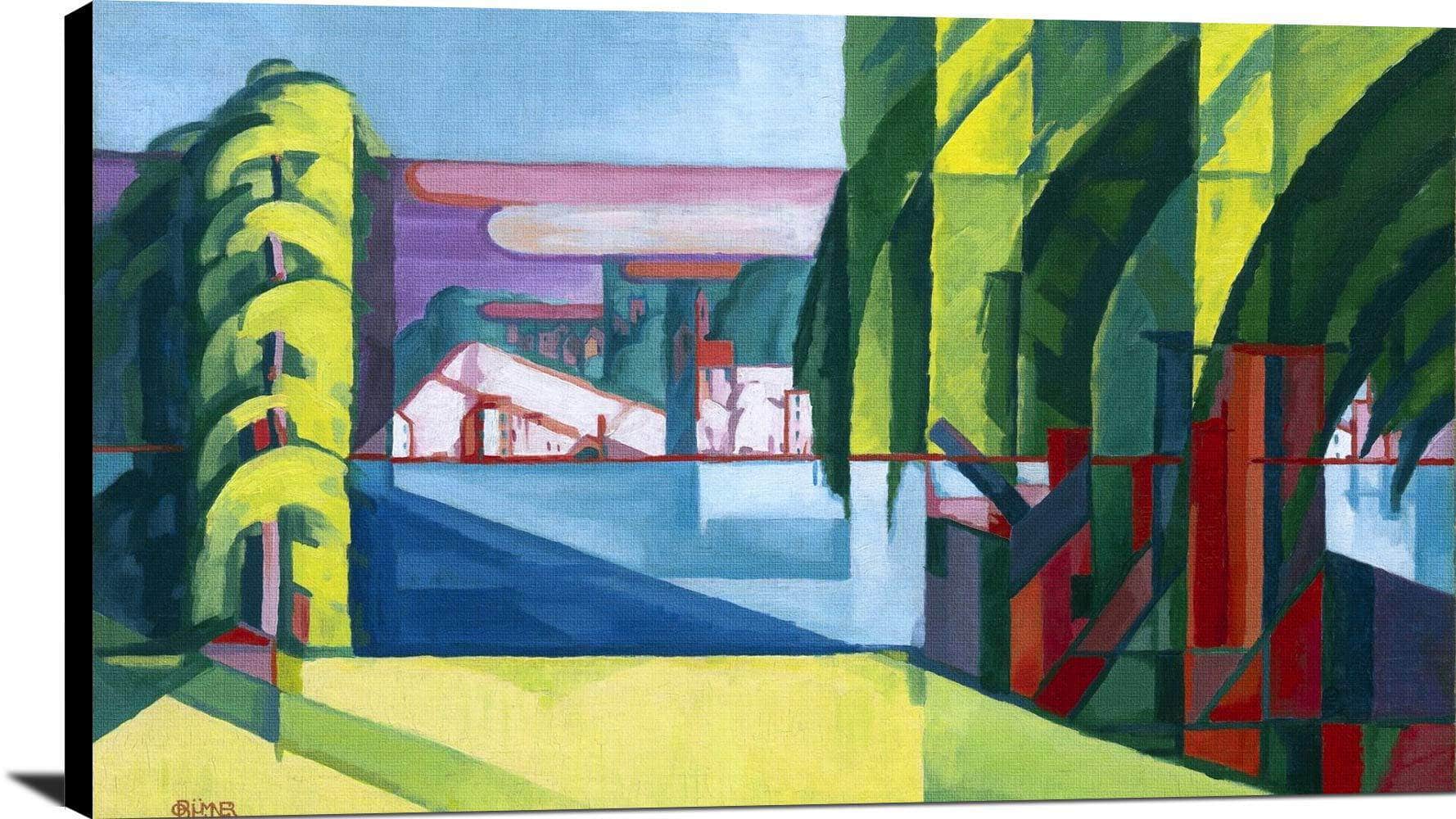Perth Amboy West Tottenville Painting Oscar Bluemner Canvas Art - Image 2