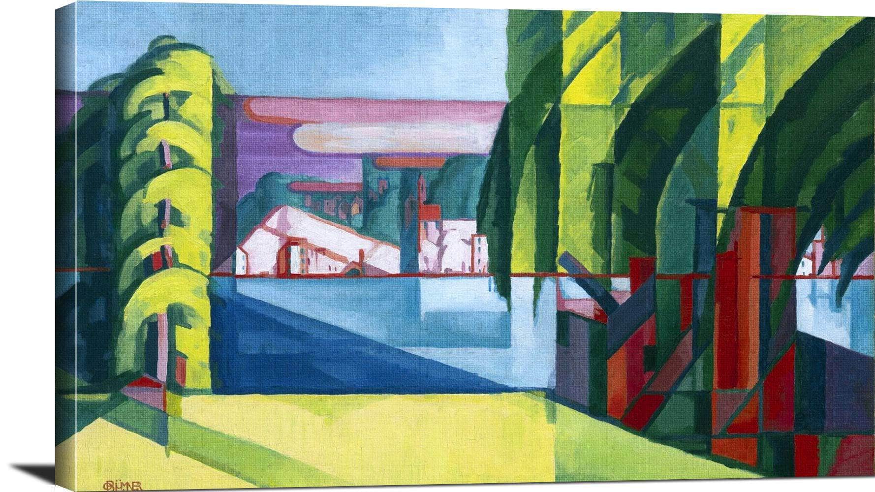 Perth Amboy West Tottenville Painting Oscar Bluemner Canvas Art - Image 3