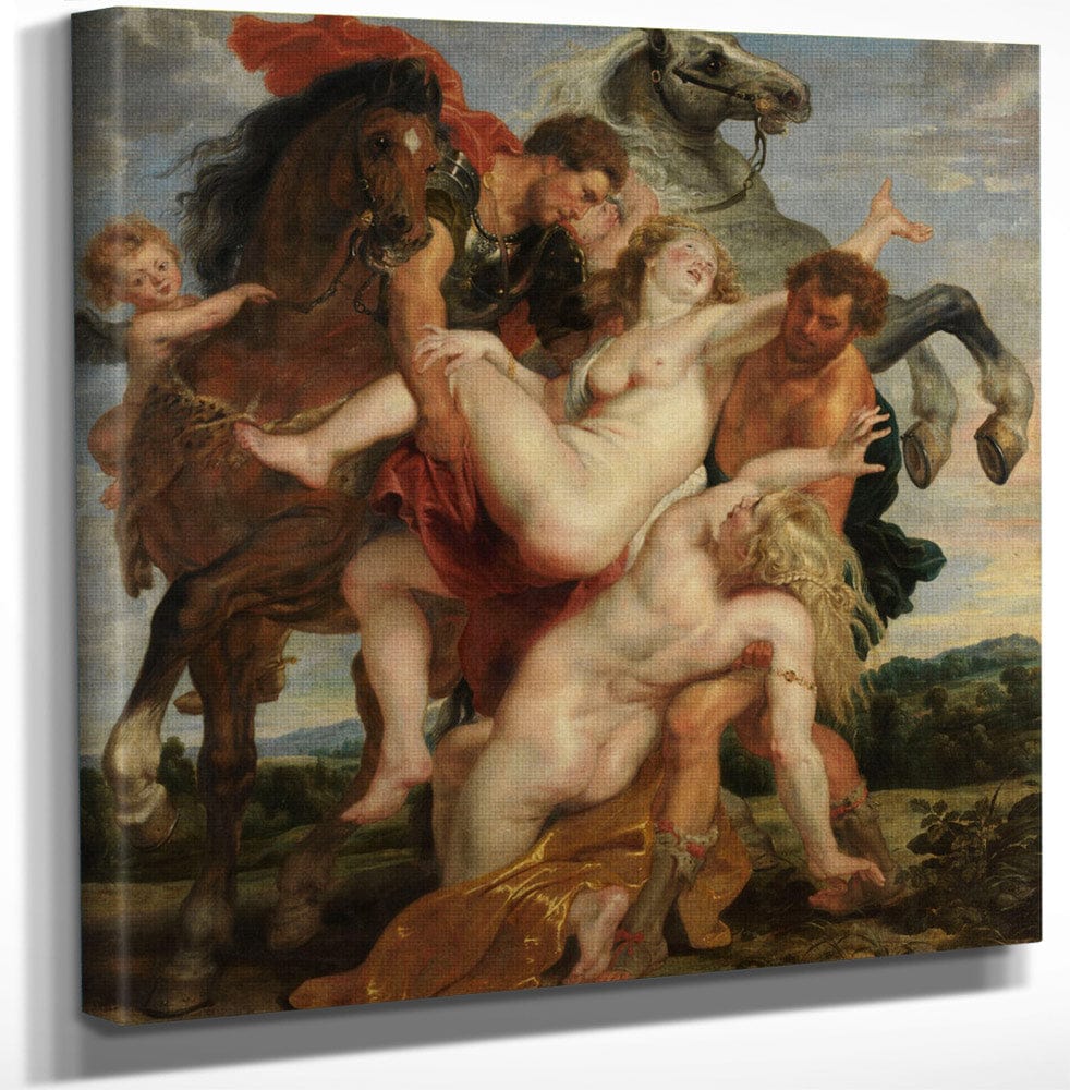 Peter Paul Rubens The Rape Of The Daughters Of Leucippus 1618 By Peter Paul Rubens