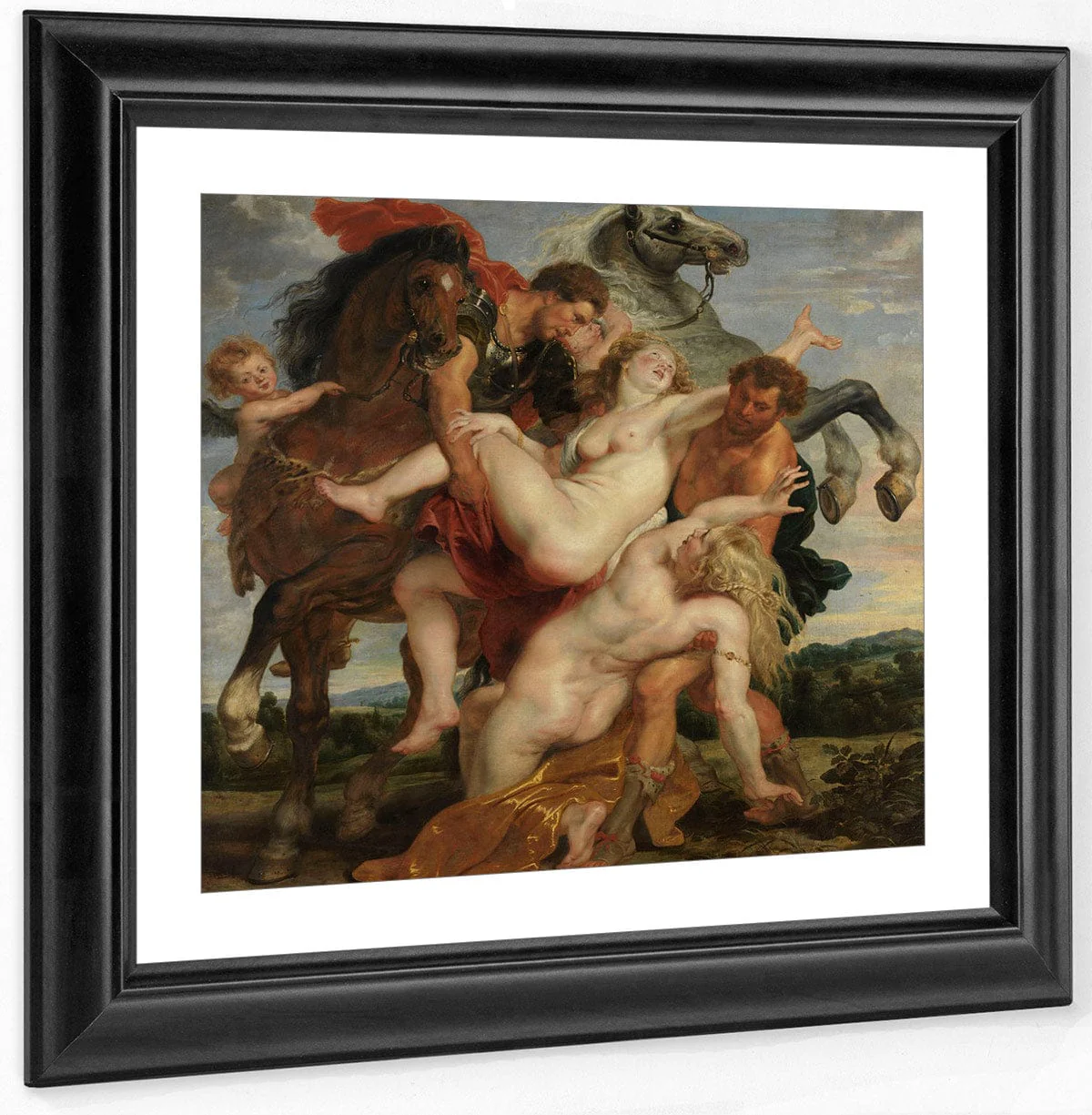 Peter Paul Rubens The Rape Of The Daughters Of Leucippus 1618 By Peter Paul Rubens - Image 2