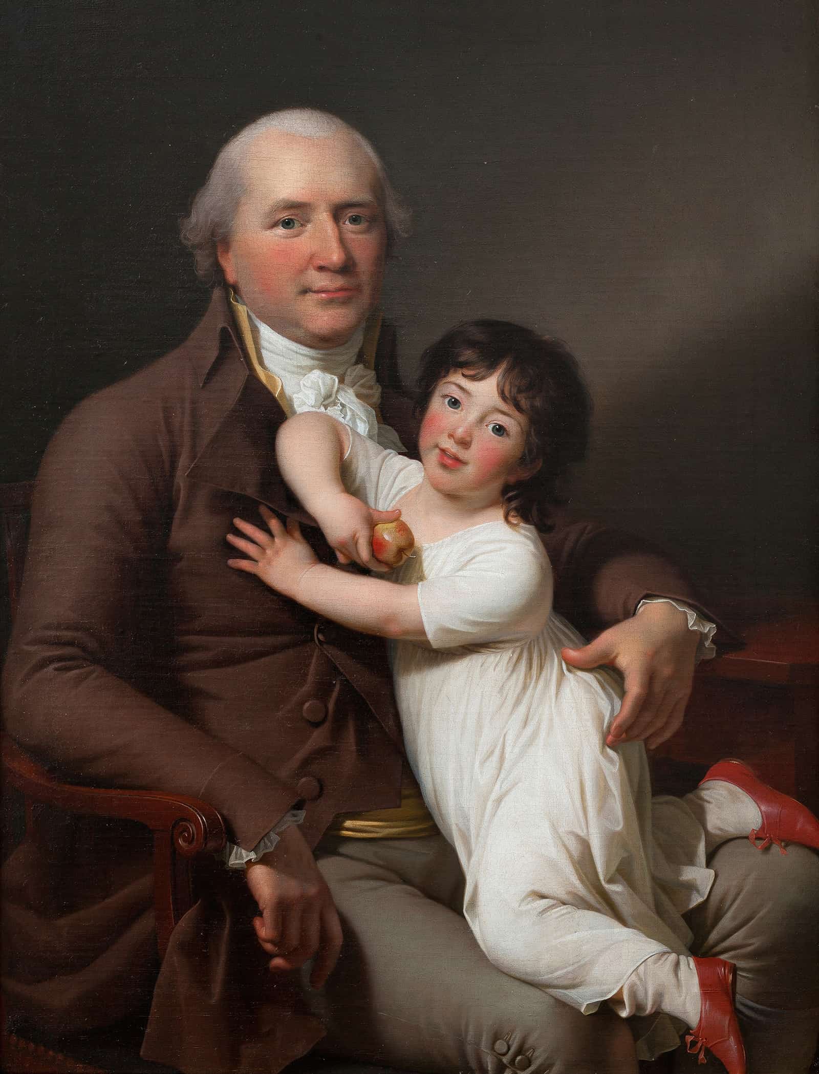 Peter Tutein With His Youngest Son Louis Alexander by Jens Juel - Image 2