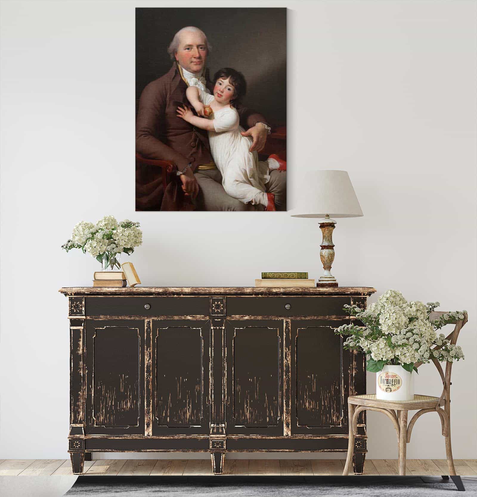 Peter Tutein With His Youngest Son Louis Alexander by Jens Juel - Image 4