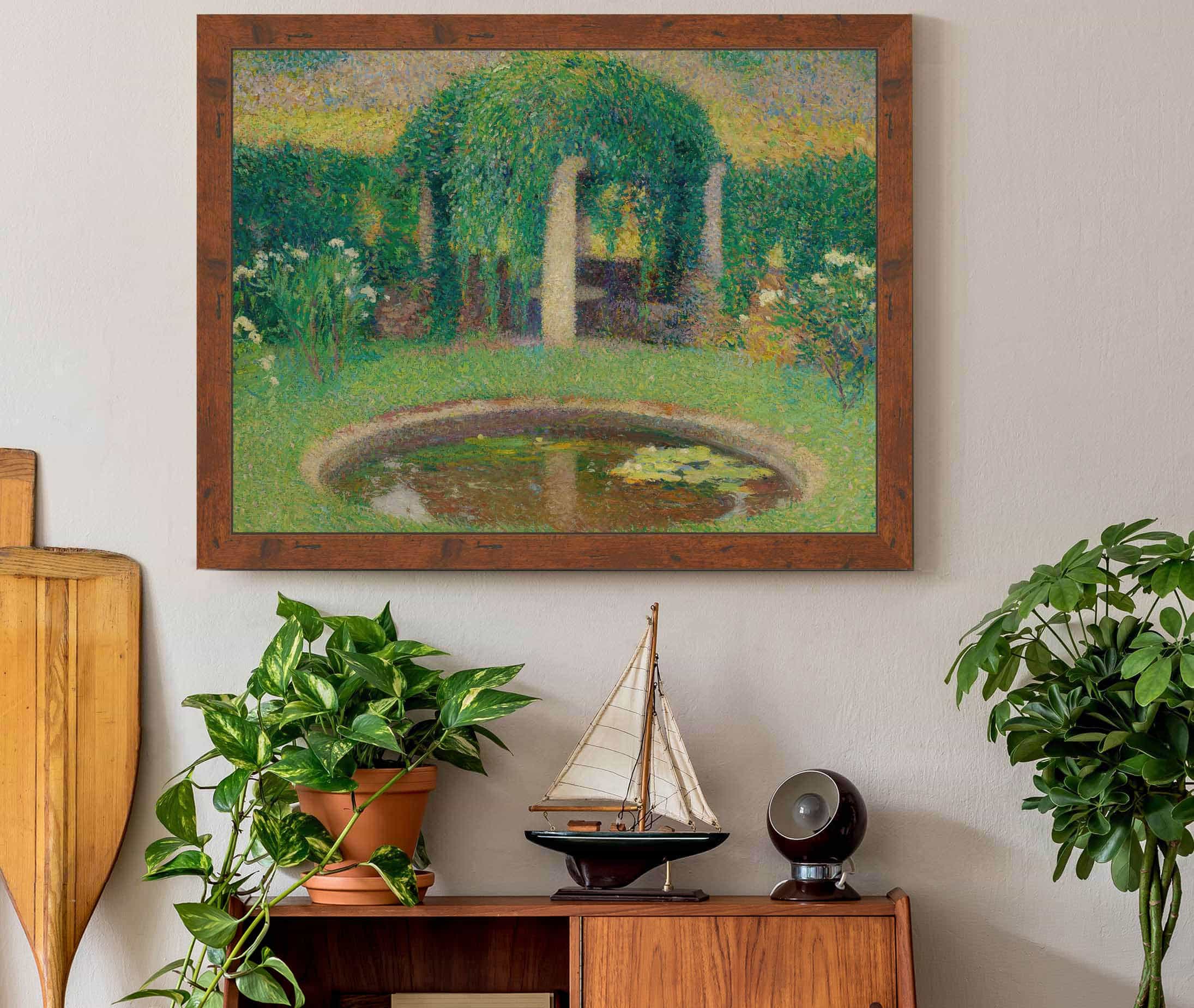 Petit Bassin Pres De La Tonnelle Sud De Marquayrol Jardin De Lartiste by Henri Martin - Image 3