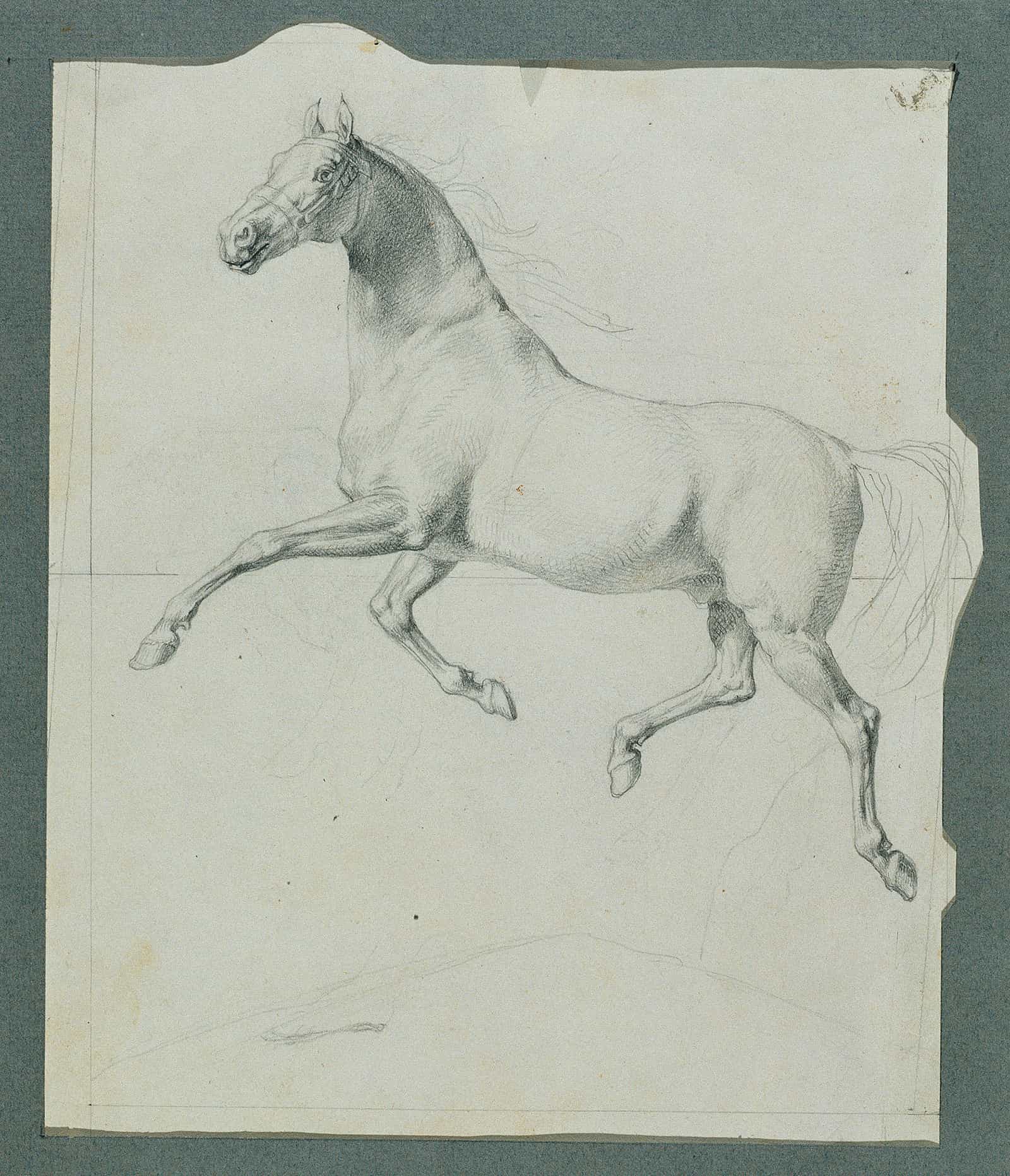 Pferdestudie Zu Rudiger Und Angelika by Johann Peter Krafft - Image 2
