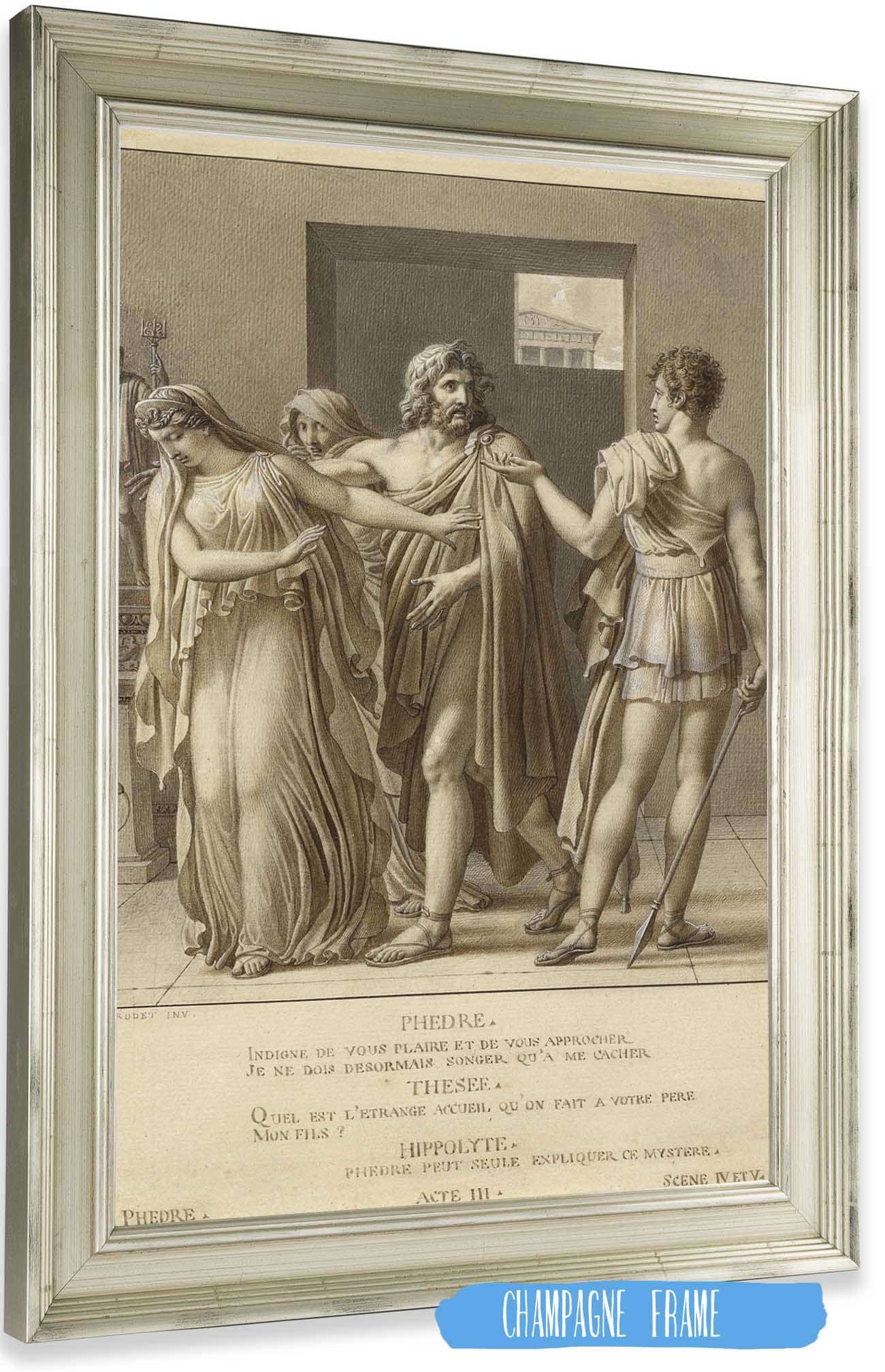 Phaedra Rejecting The Embraces Of Theseus by Anne Louis Girodet Trioson