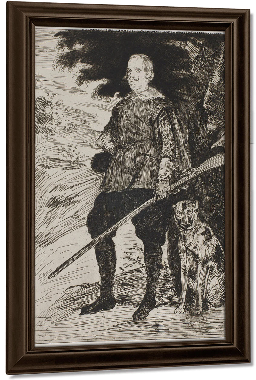 Philip Iv (After Velasquez) By Edouard Manet - Image 4