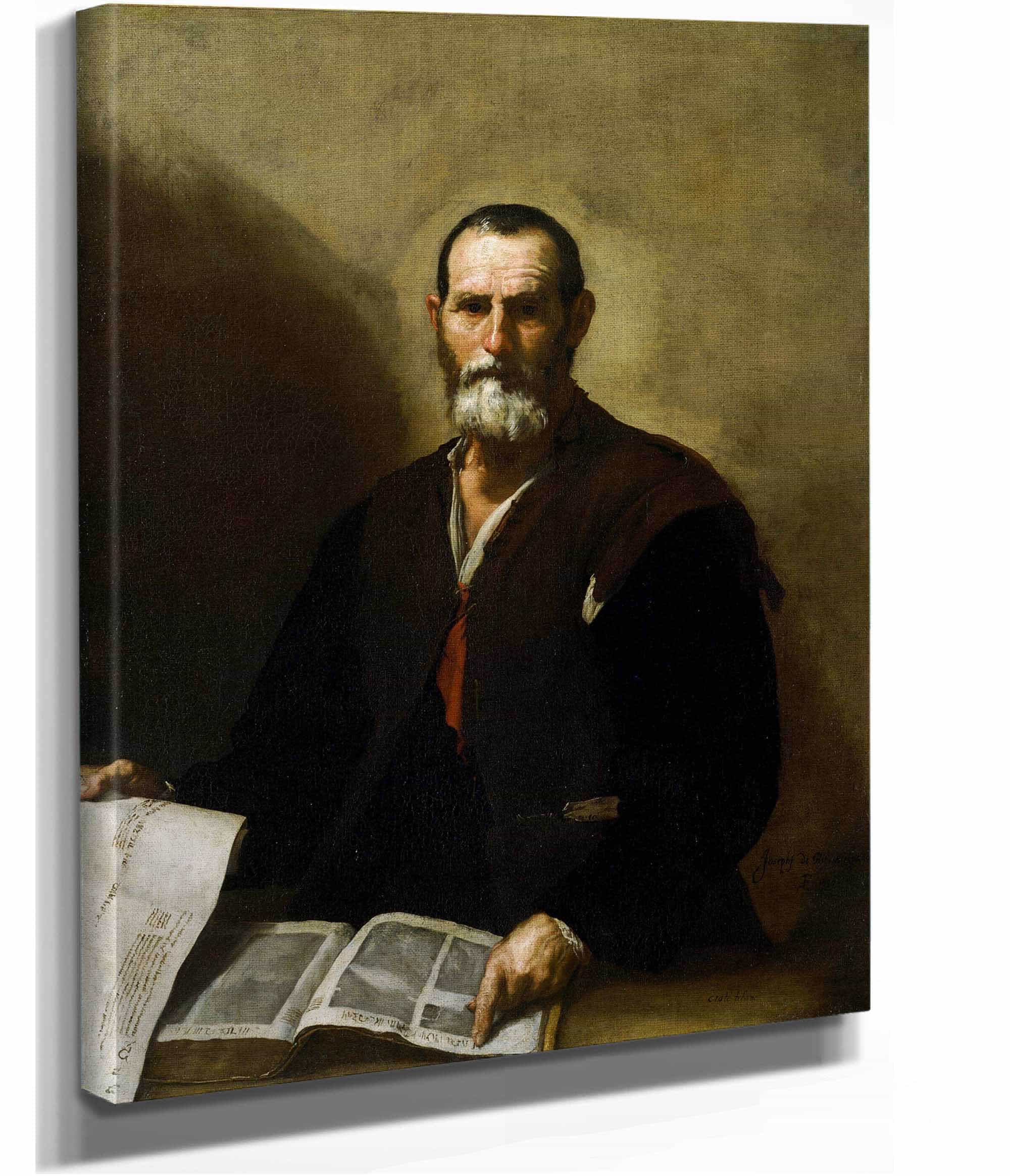 Philosopher Crates by Jusepe De Ribera - Image 2