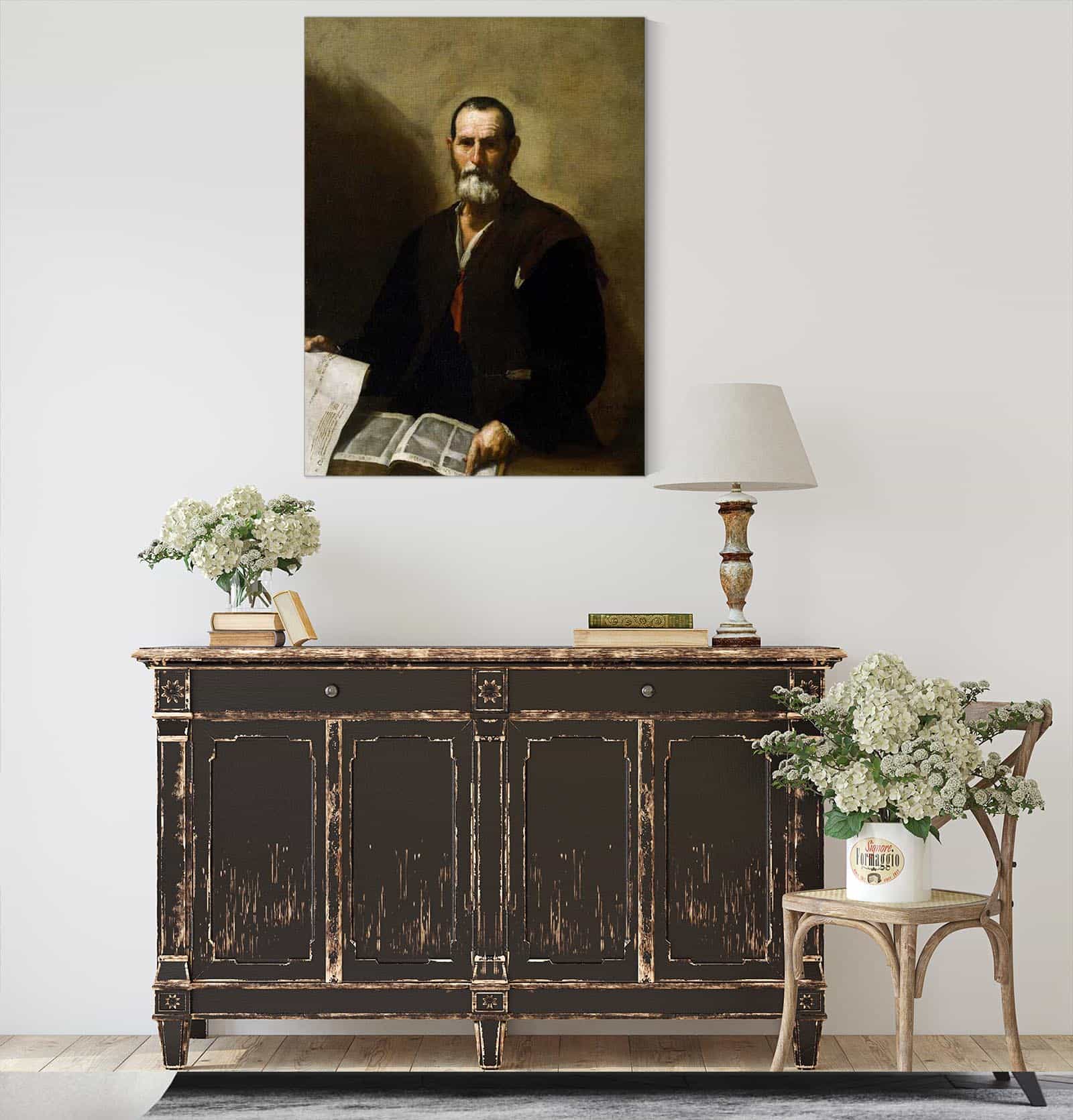 Philosopher Crates by Jusepe De Ribera - Image 4