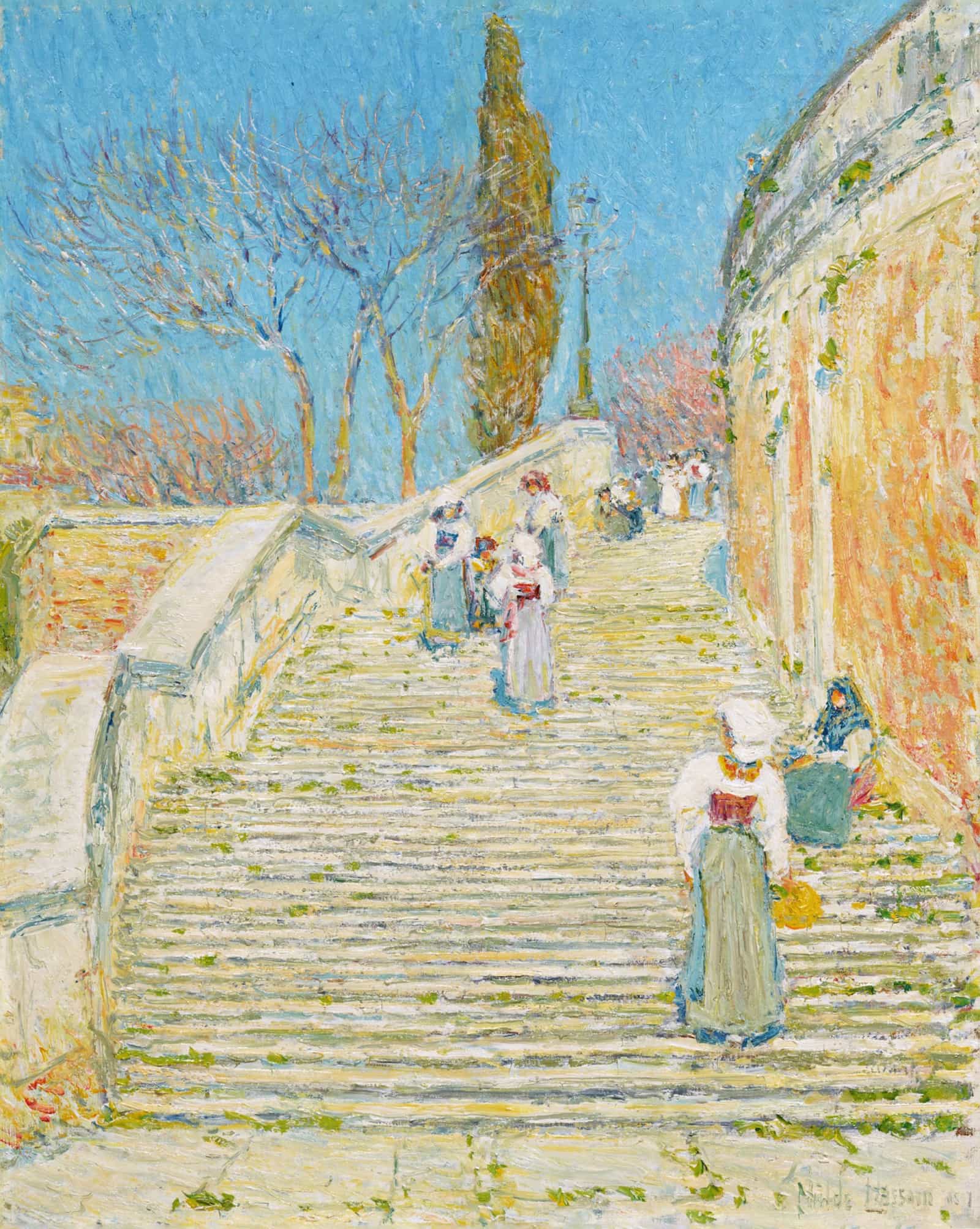 Piazza Di Spagna Rome by Childe Hassam