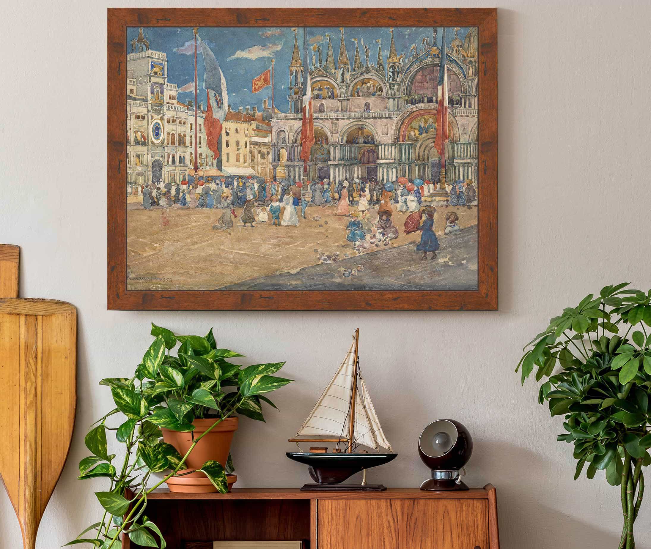 Piazza San Marco by Maurice Prendergast - Image 3