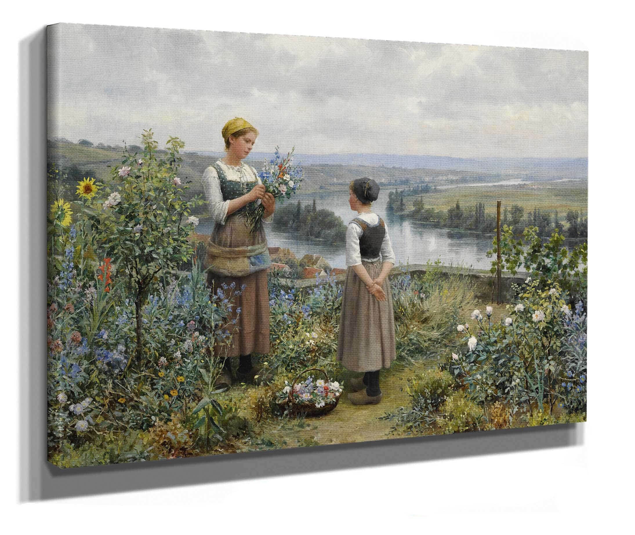 Picking Flowers by Daniel Ridgway Knight - Image 2
