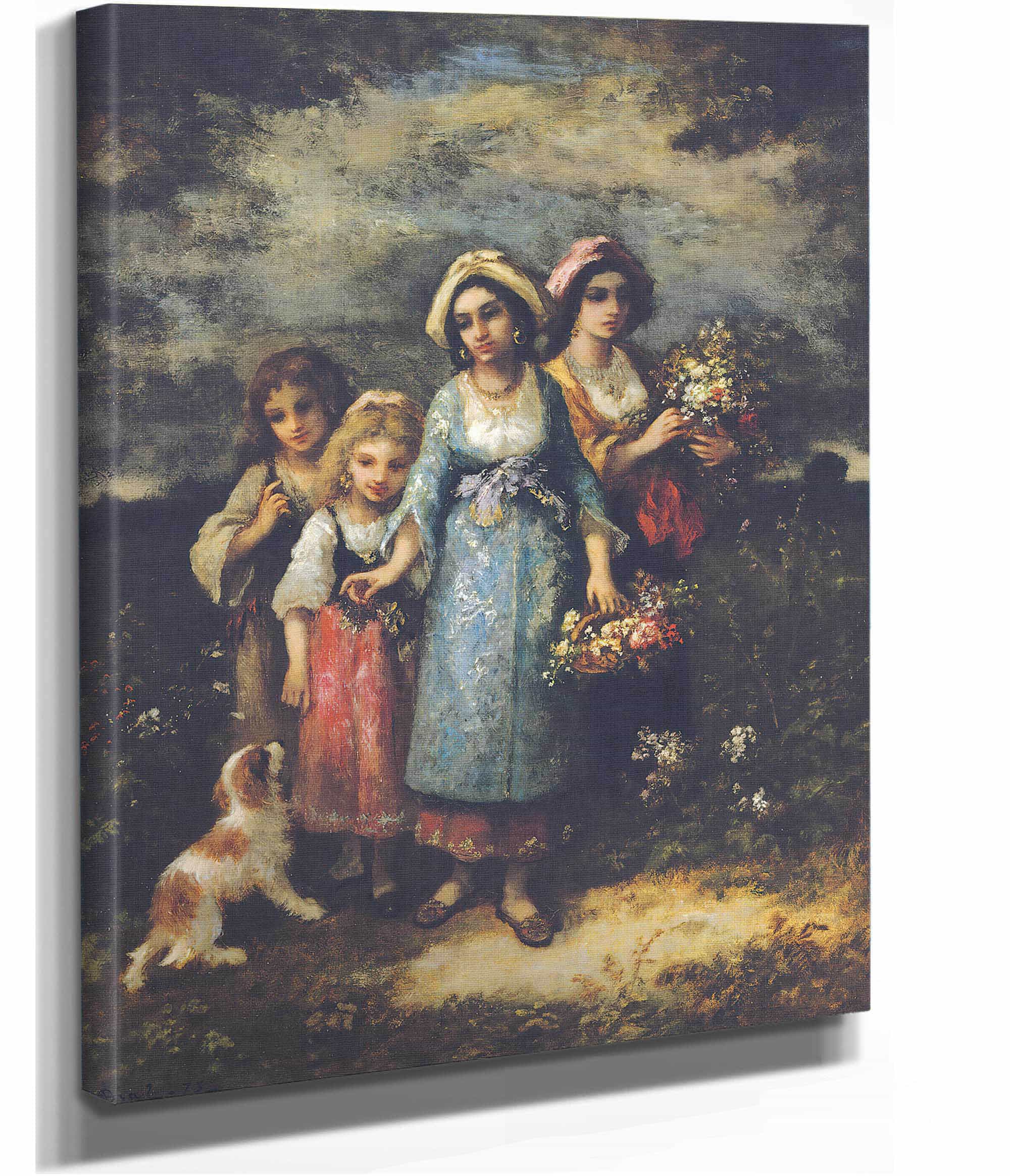 Picking Flowers by Narcisse Virgile Diaz De La Pena - Image 2