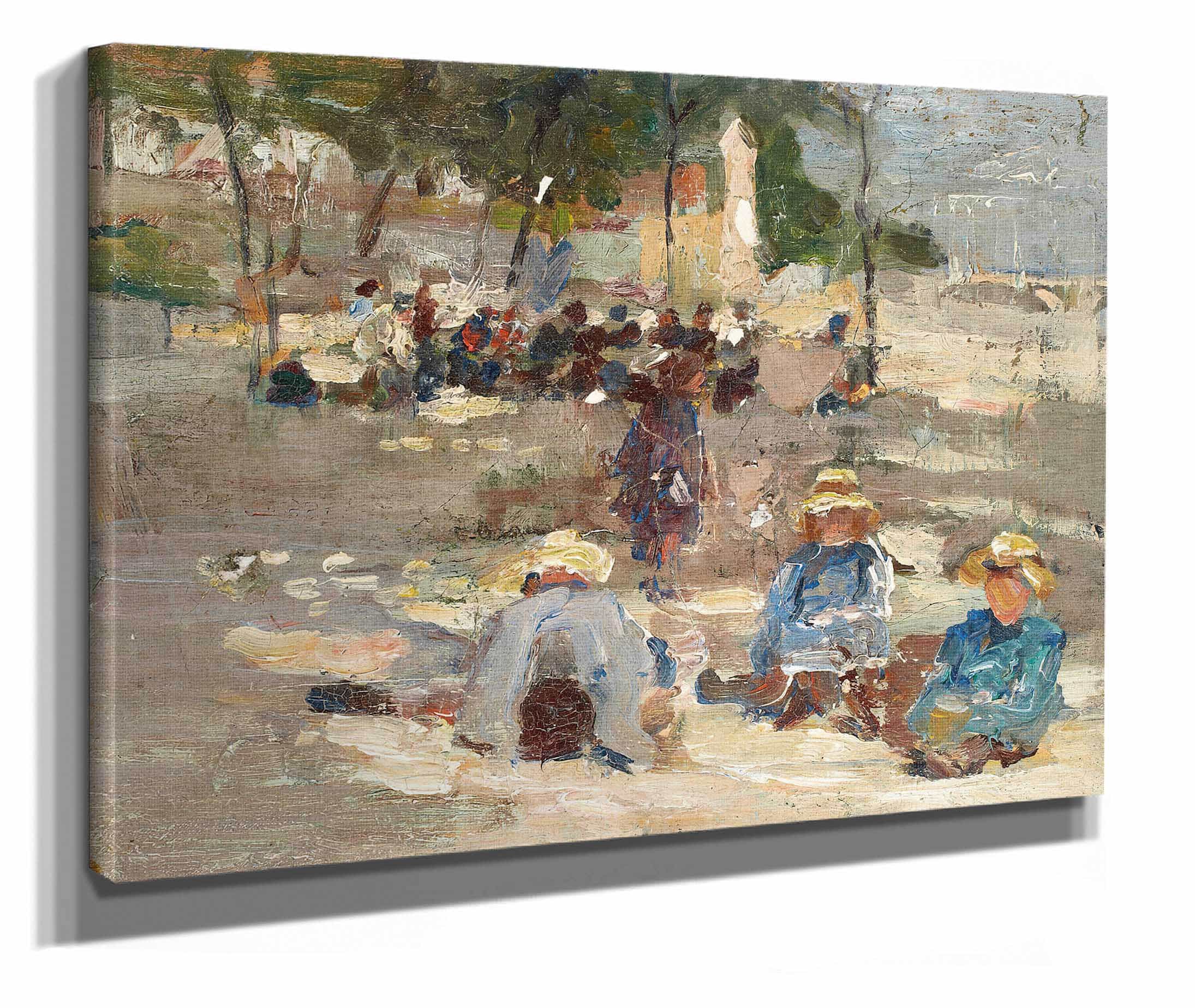 Picnic In The Park by Max Liebermann - Image 2