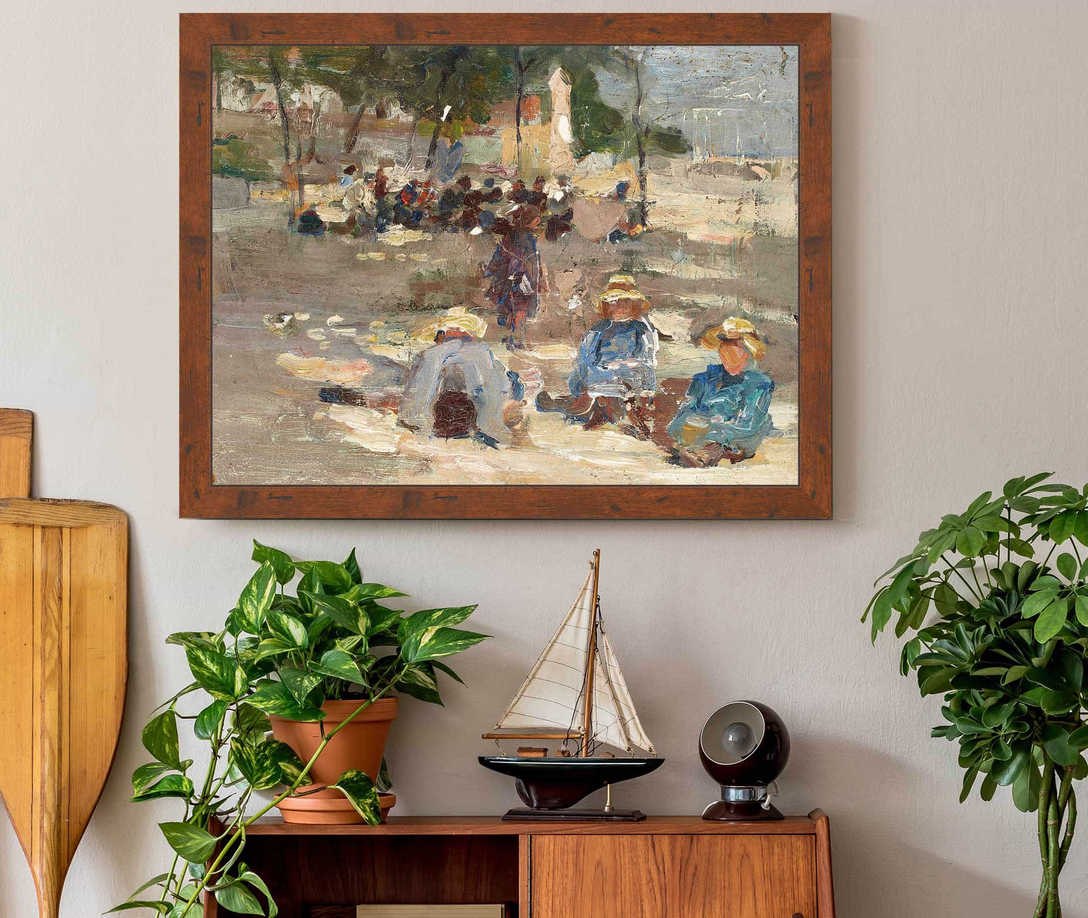 Picnic In The Park by Max Liebermann - Image 3