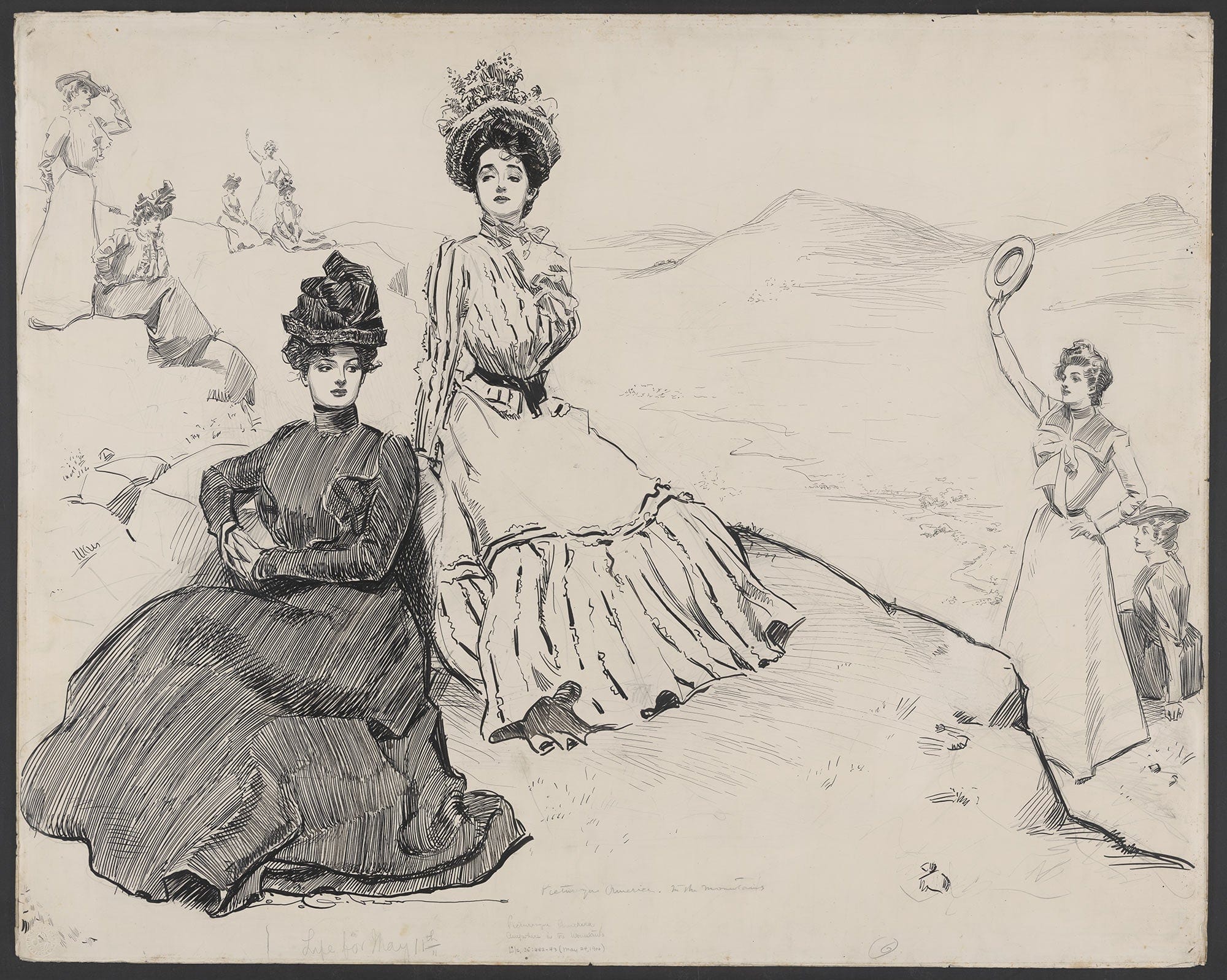 Picturesque America Anywhere In The Mountains by Charles Dana Gibson