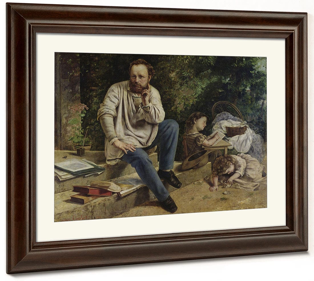 Pierre Joseph Proudhon (1809 65) And His Children In 1853 By Jean Desire Gustave Courbet - Image 3