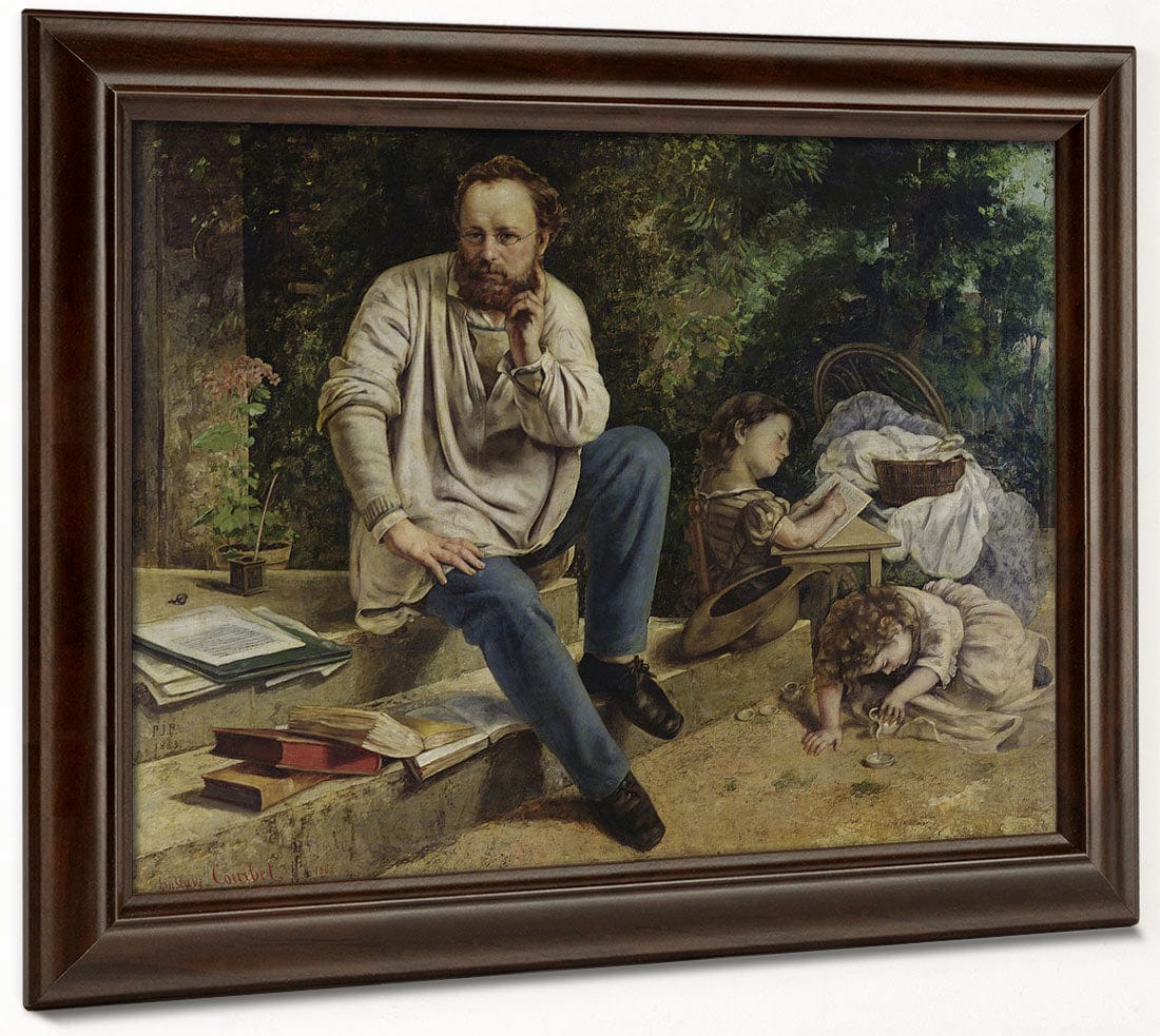 Pierre Joseph Proudhon (1809 65) And His Children In 1853 By Jean Desire Gustave Courbet - Image 4