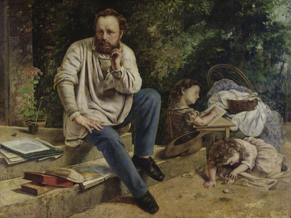 Pierre Joseph Proudhon (1809 65) And His Children In 1853 By Jean Desire Gustave Courbet - Image 5