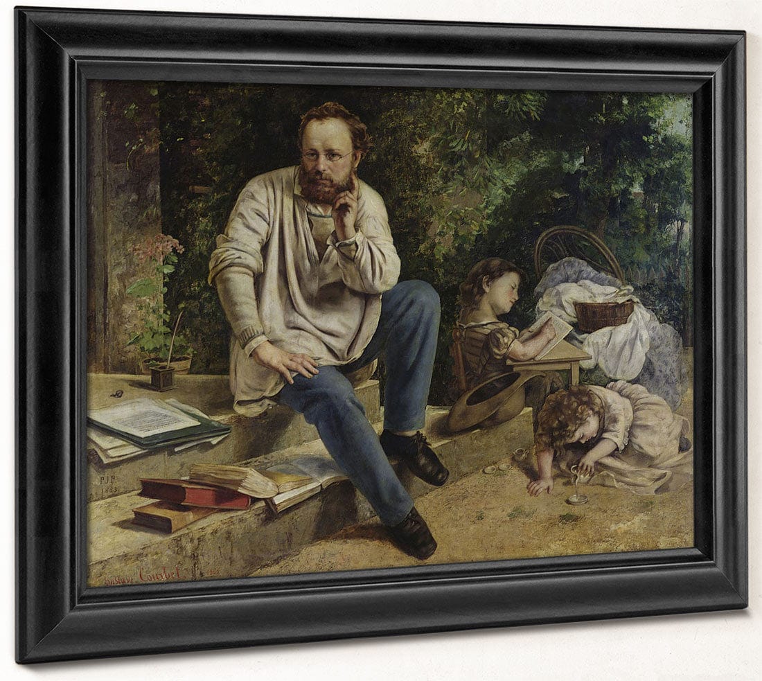 Pierre Joseph Proudhon (1809 65) And His Children In 1853 By Jean Desire Gustave Courbet - Image 6