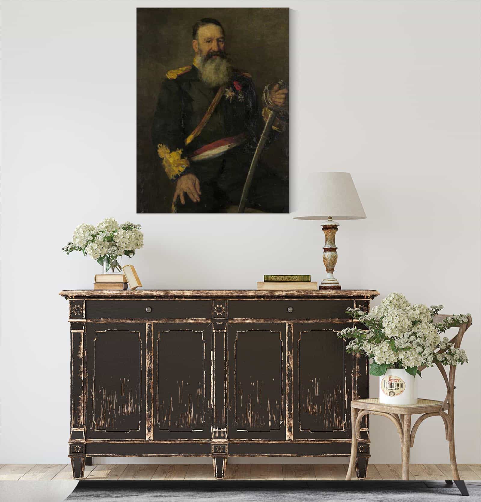 Piet J Joubert  Commandant Generaal Van De Zuidafrikaanse Republiek by Therese Schwartze - Image 4