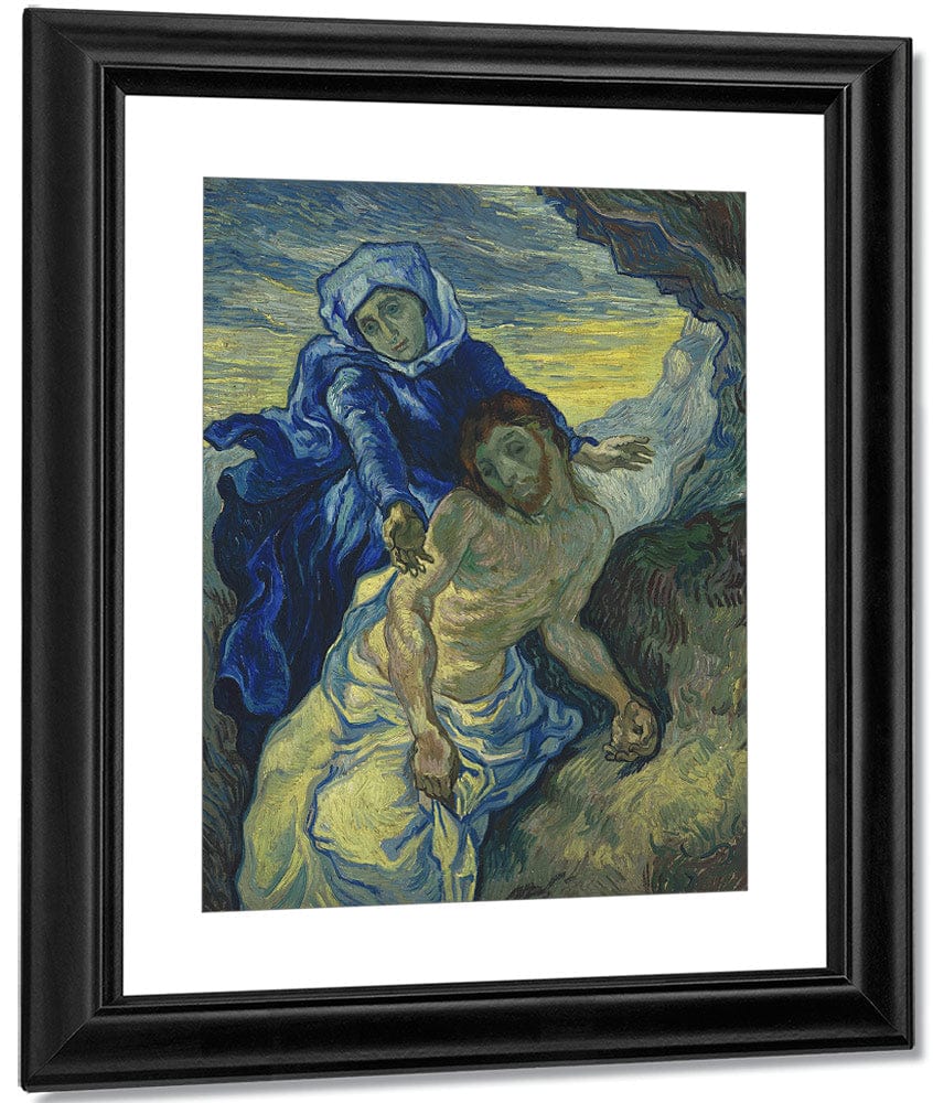 Pieta (After Delacroix) Saint Remy (Piedad Saint Remy) By Vincent Van Gogh - Image 2