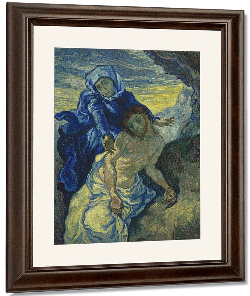 Pieta (After Delacroix) Saint Remy (Piedad Saint Remy) By Vincent Van Gogh - Image 3