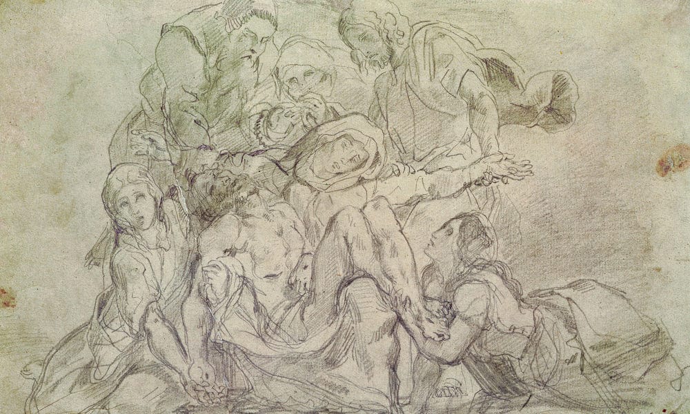 Pieta By Ferdinand Victor Eugene Delacroix - Image 7