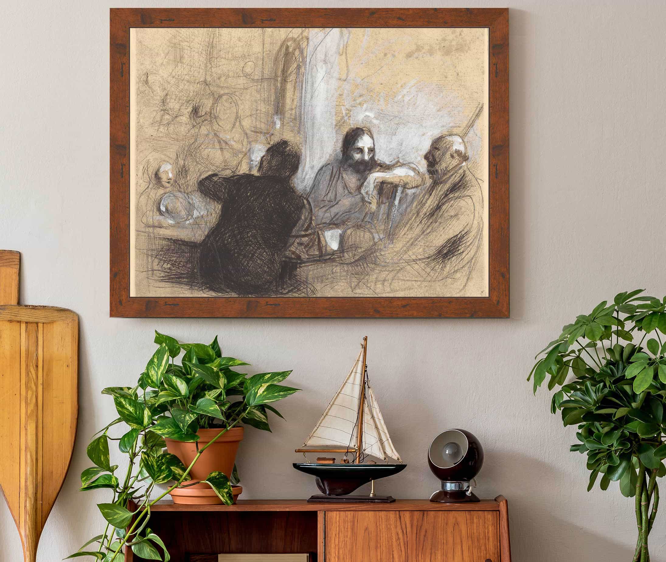 Pilgrims At Emmaus by Jean Louis Forain - Image 3