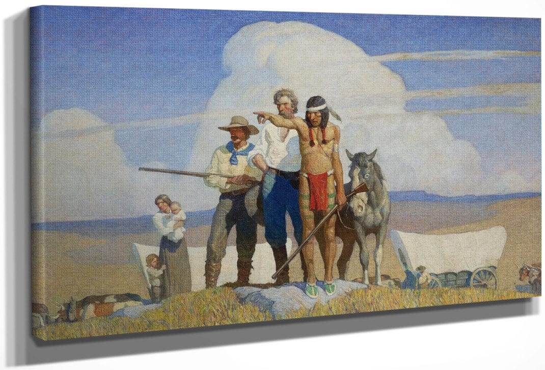 Pioneers The Opening Of The Prairies By NC Wyeth
