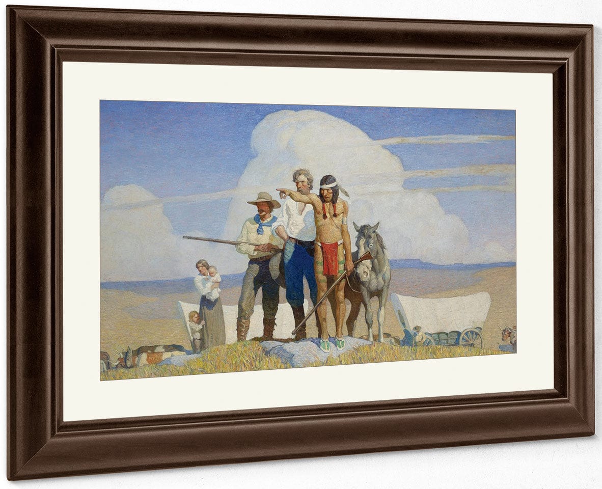Pioneers The Opening Of The Prairies By NC Wyeth - Image 3