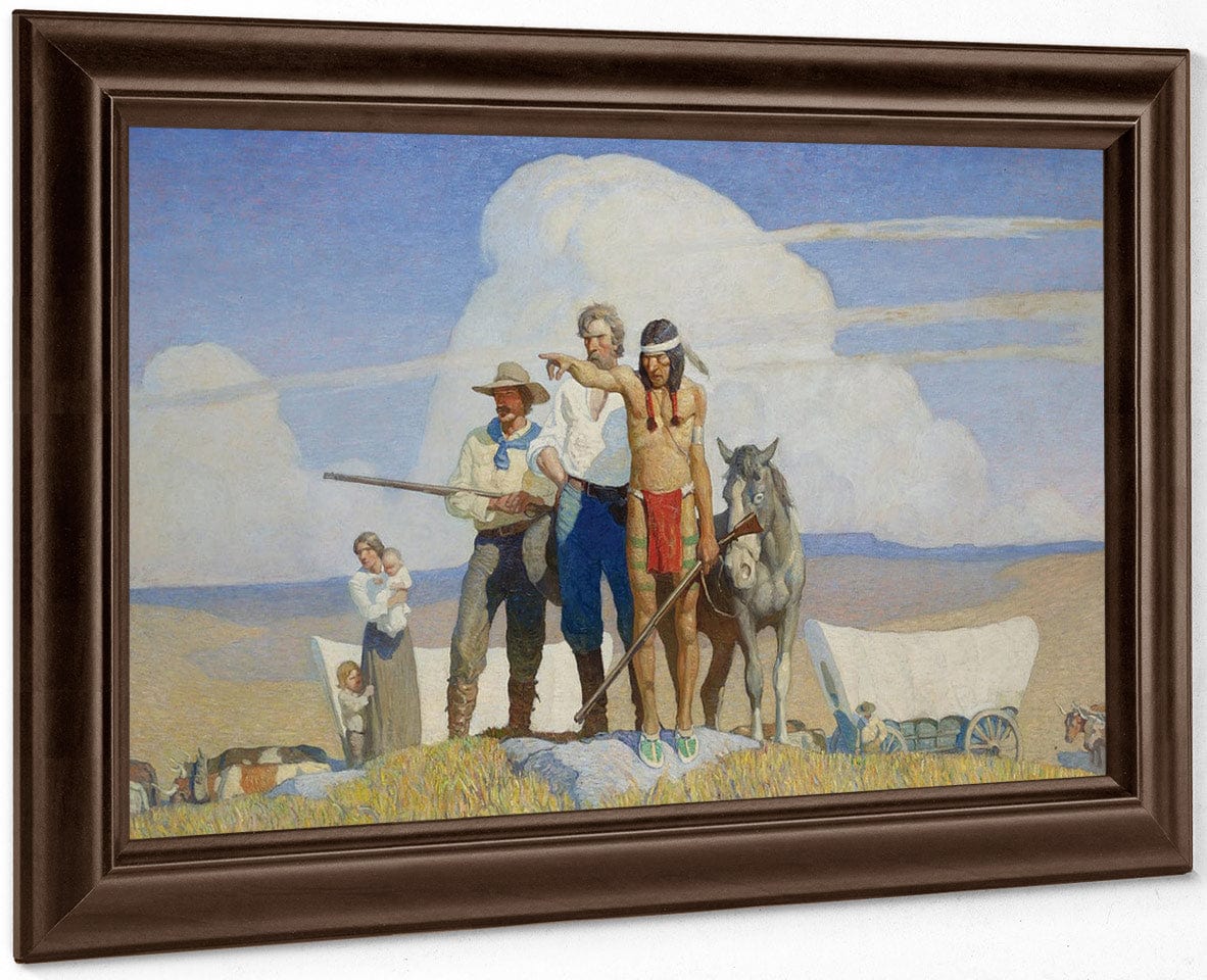 Pioneers The Opening Of The Prairies By NC Wyeth - Image 4