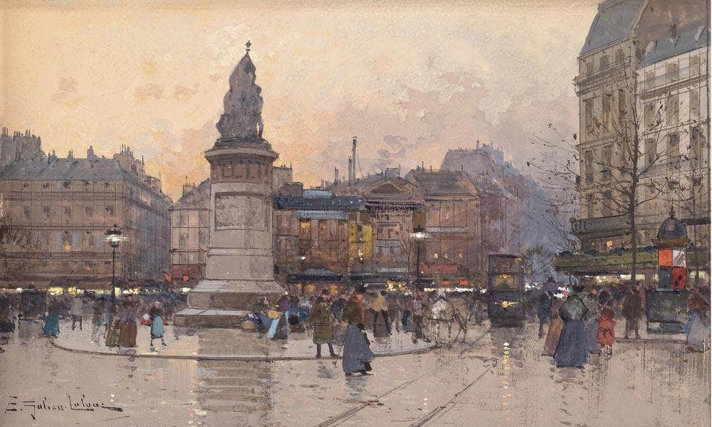 Place Clichy 2 By Eugene Galien Laloue - Image 7